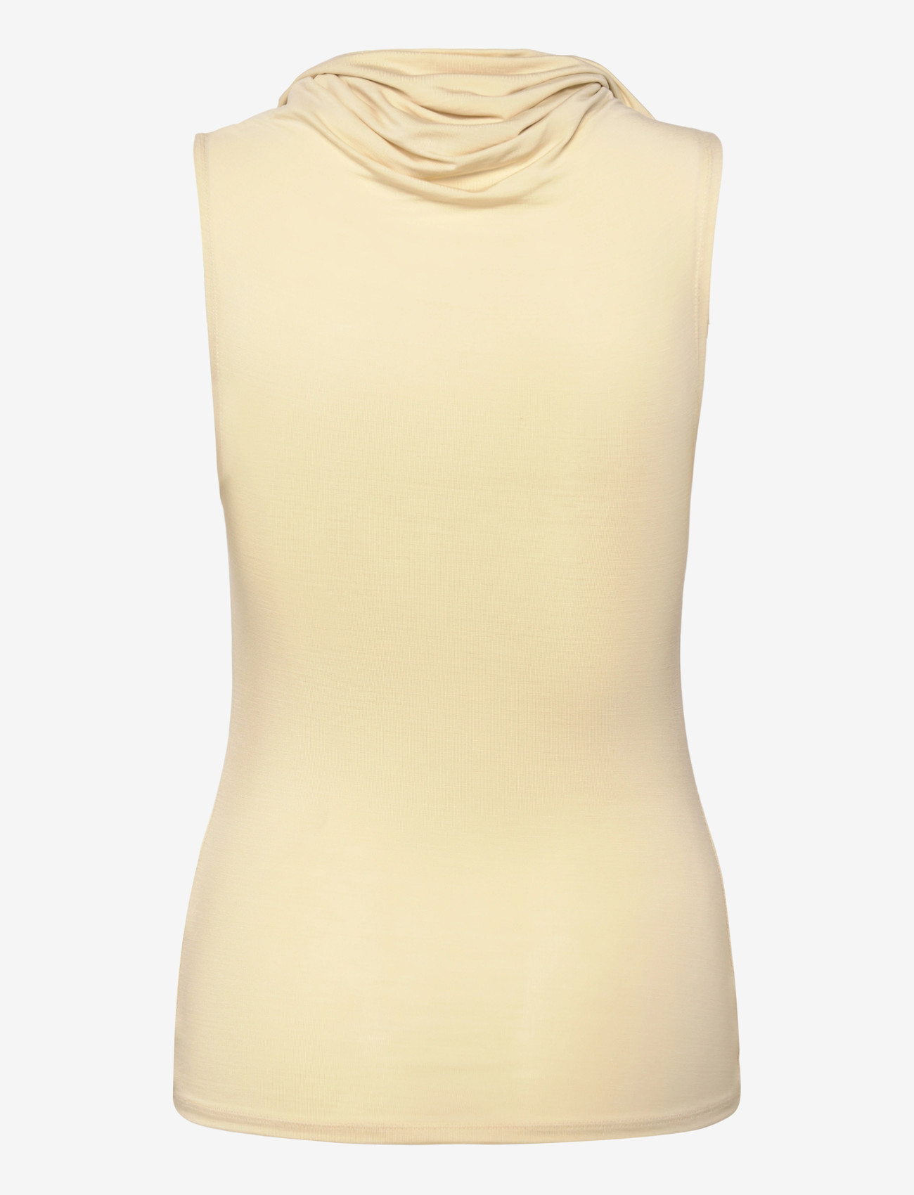 Weekday - Funnel Neck Top - linnen - beige - 1