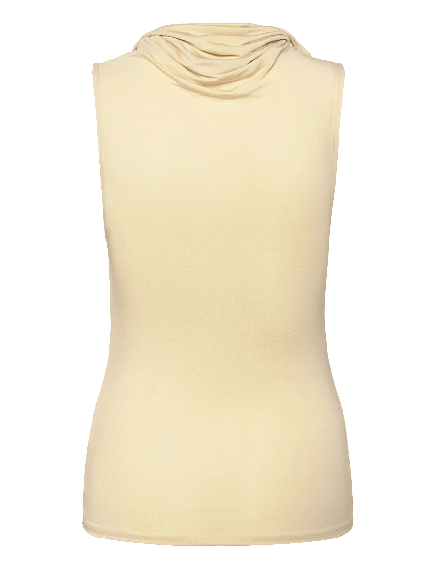 Weekday - Funnel Neck Top - Ärmellose tops - beige - 1