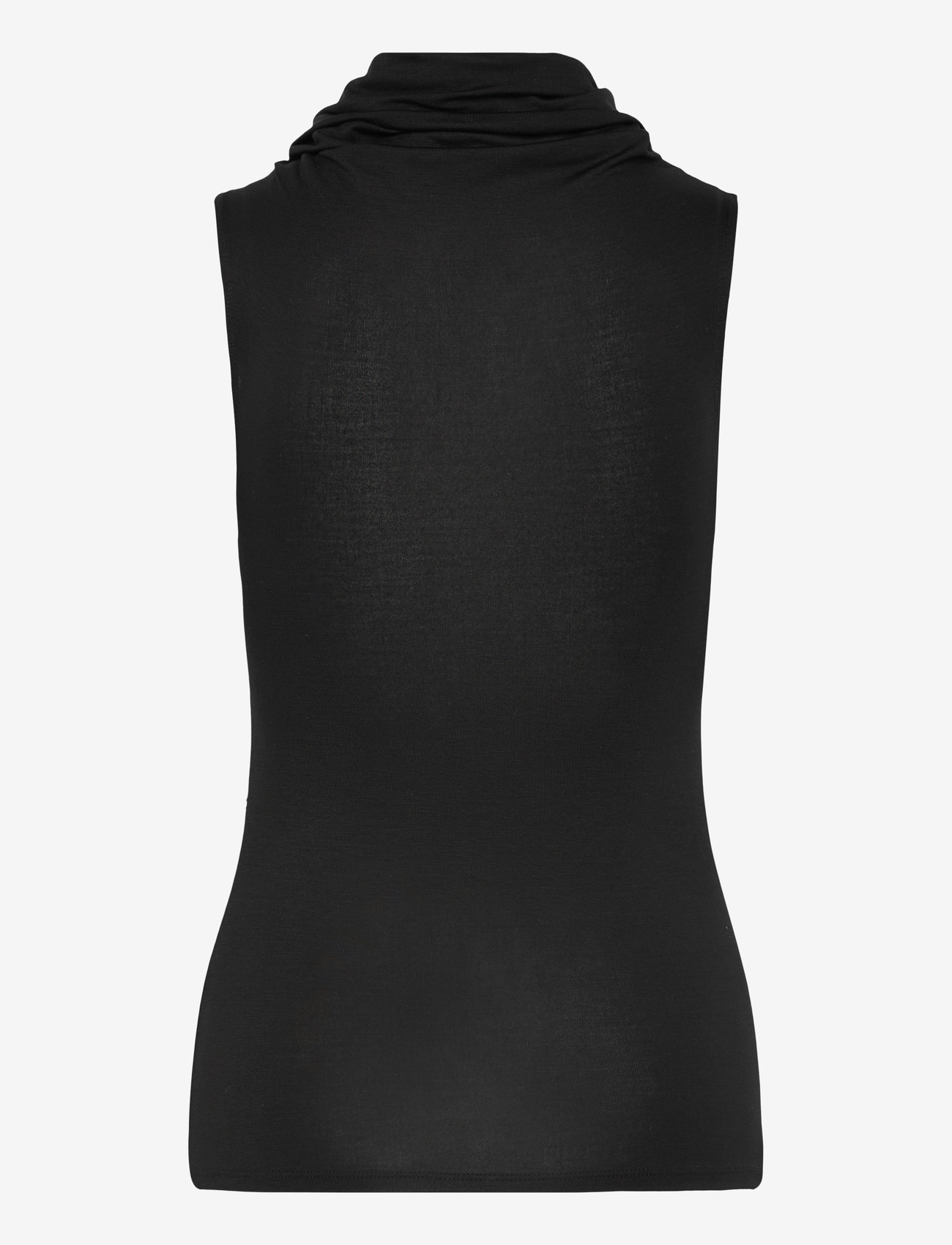 Weekday - Funnel Neck Top - tanktops - black - 1