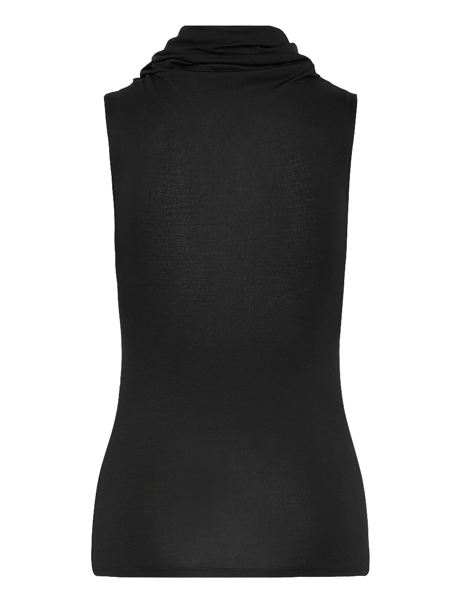 Weekday - Funnel Neck Top - Ärmellose tops - black - 1