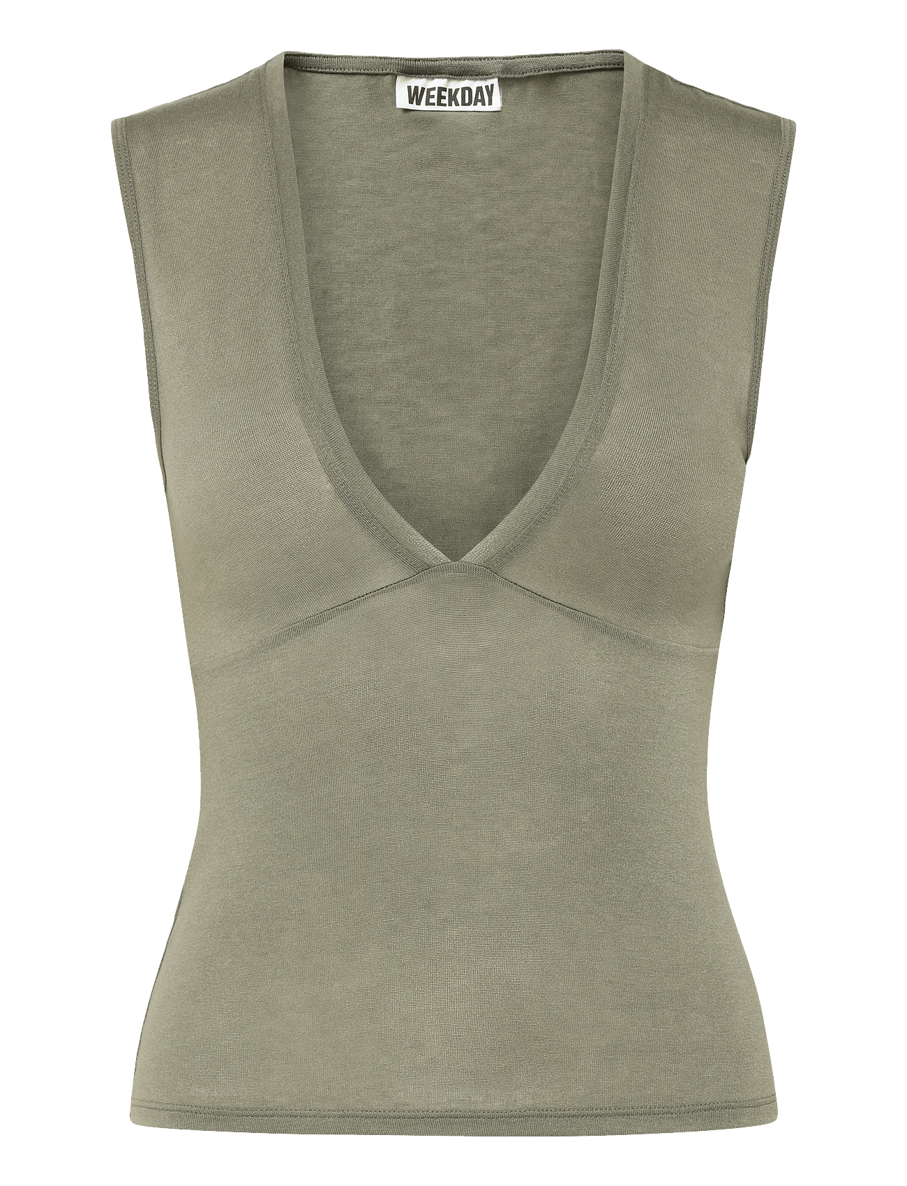 Weekday - Fitted V-Neck Sleeveless Top