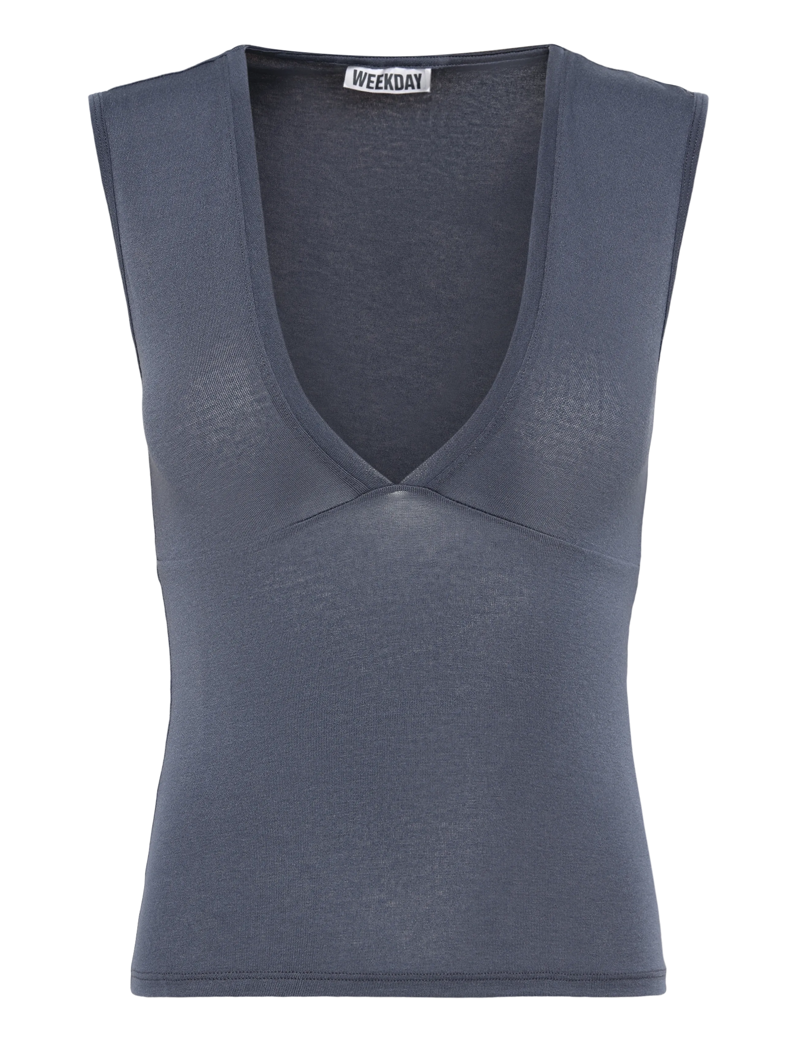 Weekday - Fitted V-Neck Sleeveless Top