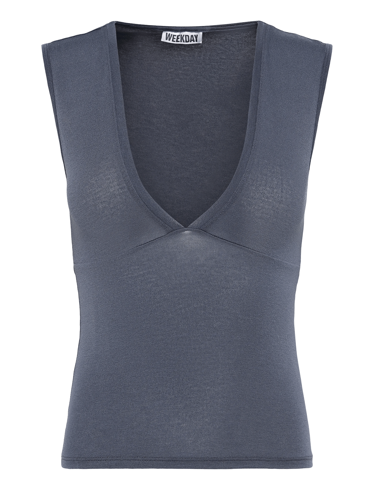 Weekday - Fitted V-Neck Sleeveless Top