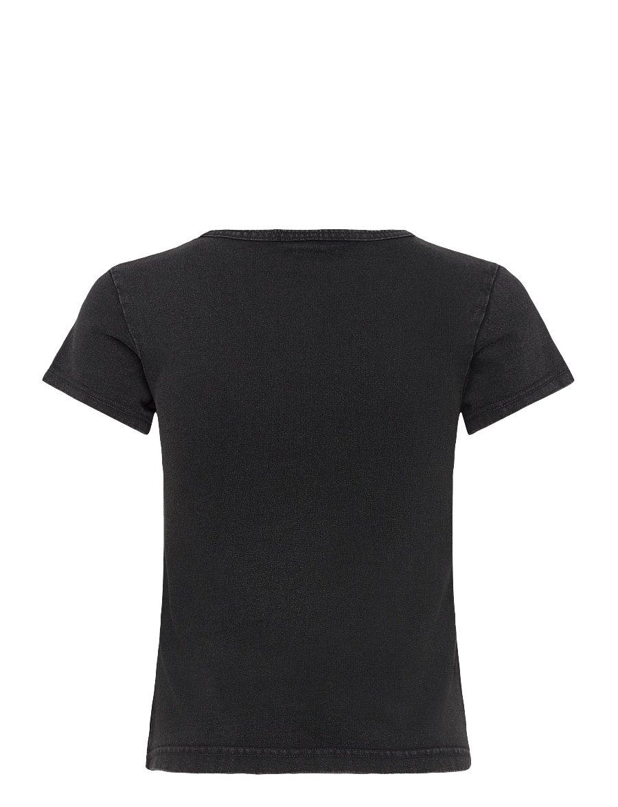 Weekday - Printed T-shirt - t-shirts - black dark - 1