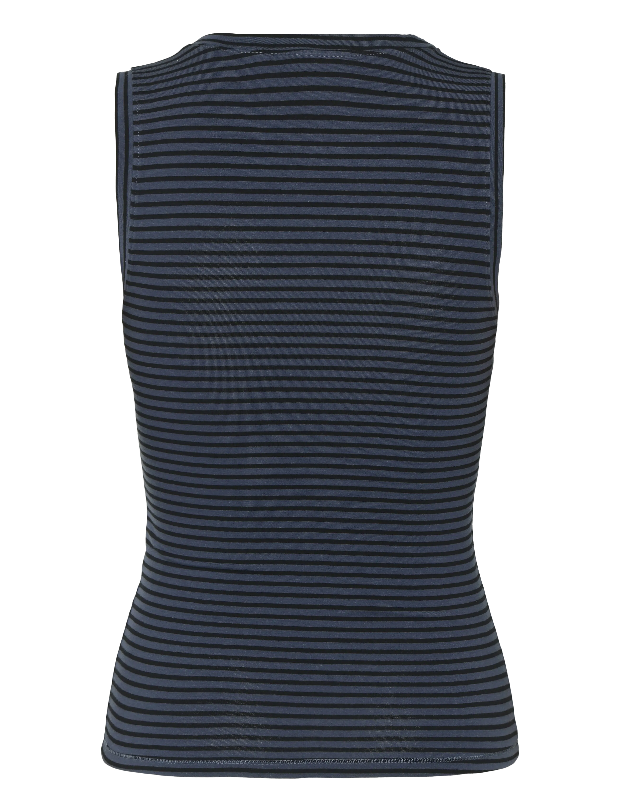 Weekday - Slim V-neck Sleeveless Top - topid ja varrukateta alussärgid - blue stripe - 1