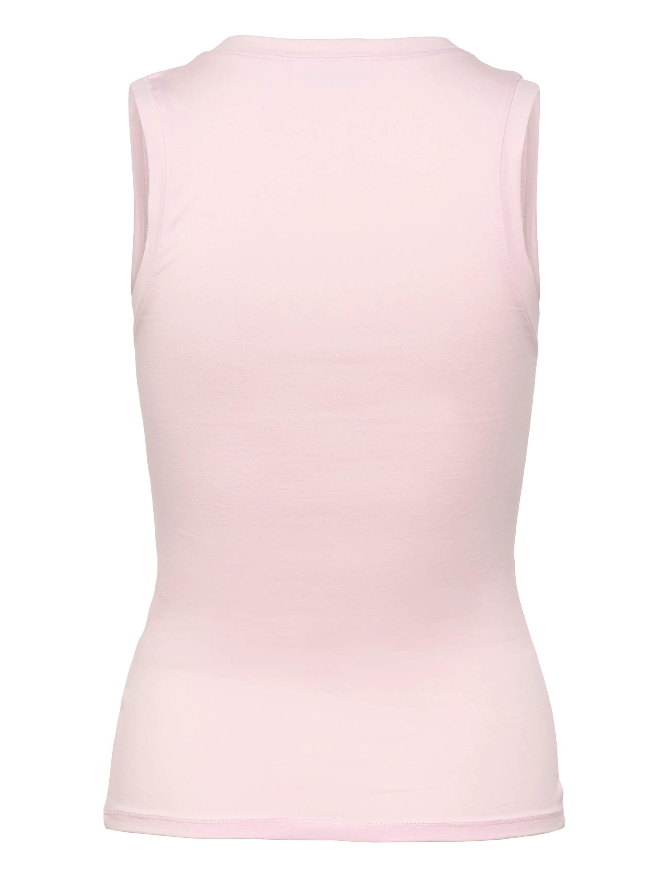 Weekday - Slim V-neck Sleeveless Top - sleeveless tops - dusty pink - 1