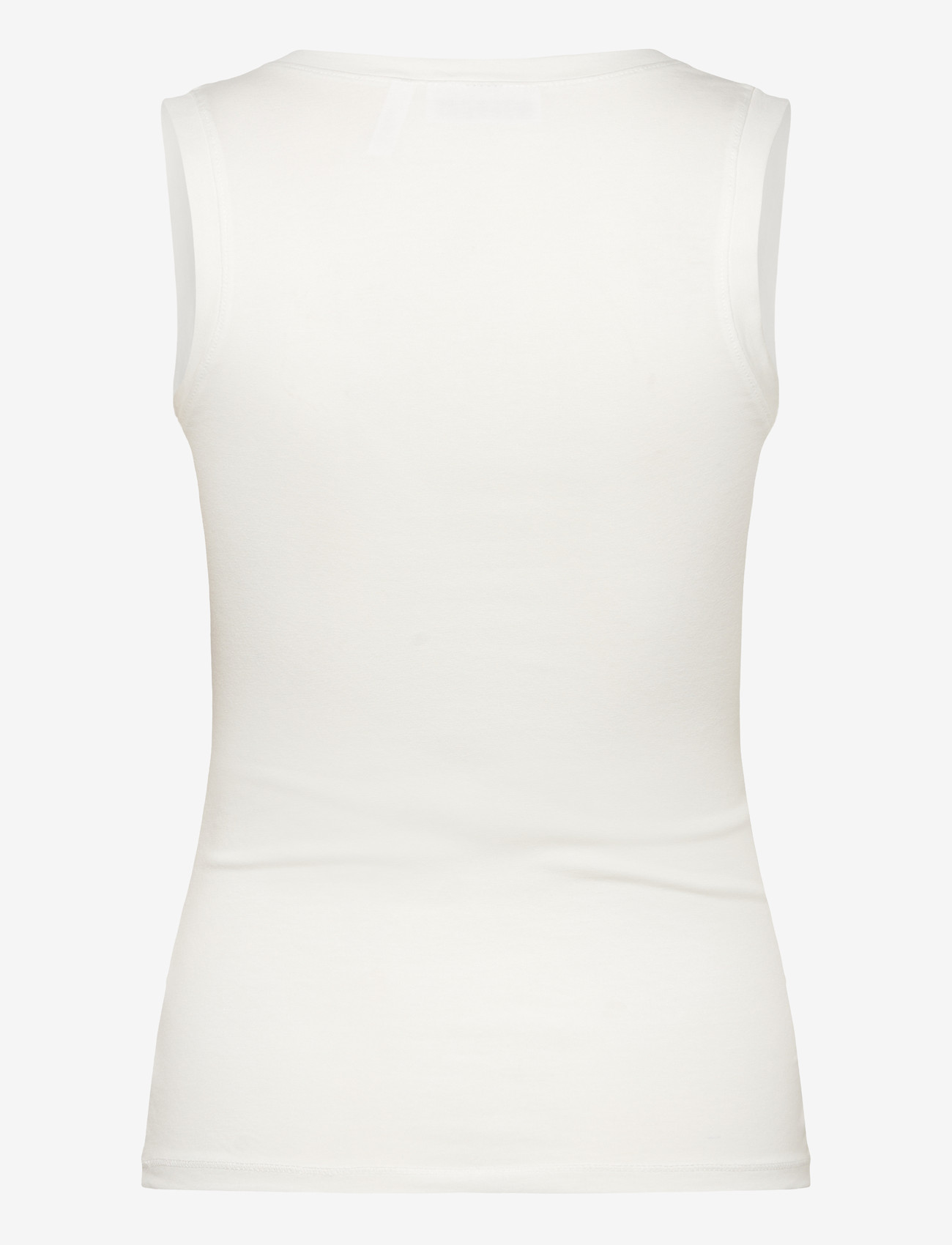 Weekday - Slim V-neck Sleeveless Top - tanktops - off white - 1