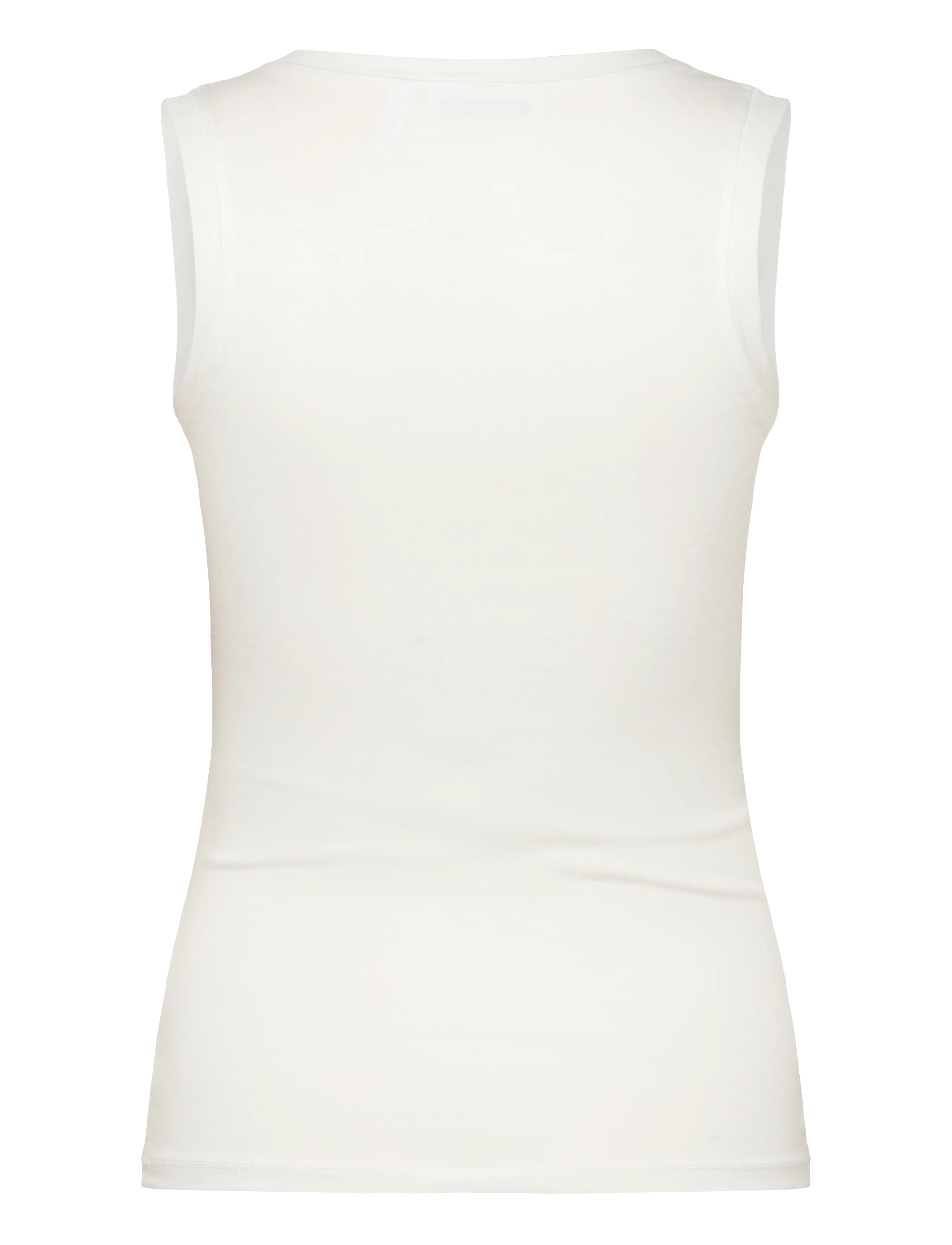 Weekday - Slim V-neck Sleeveless Top - topid ja varrukateta alussärgid - off white - 1