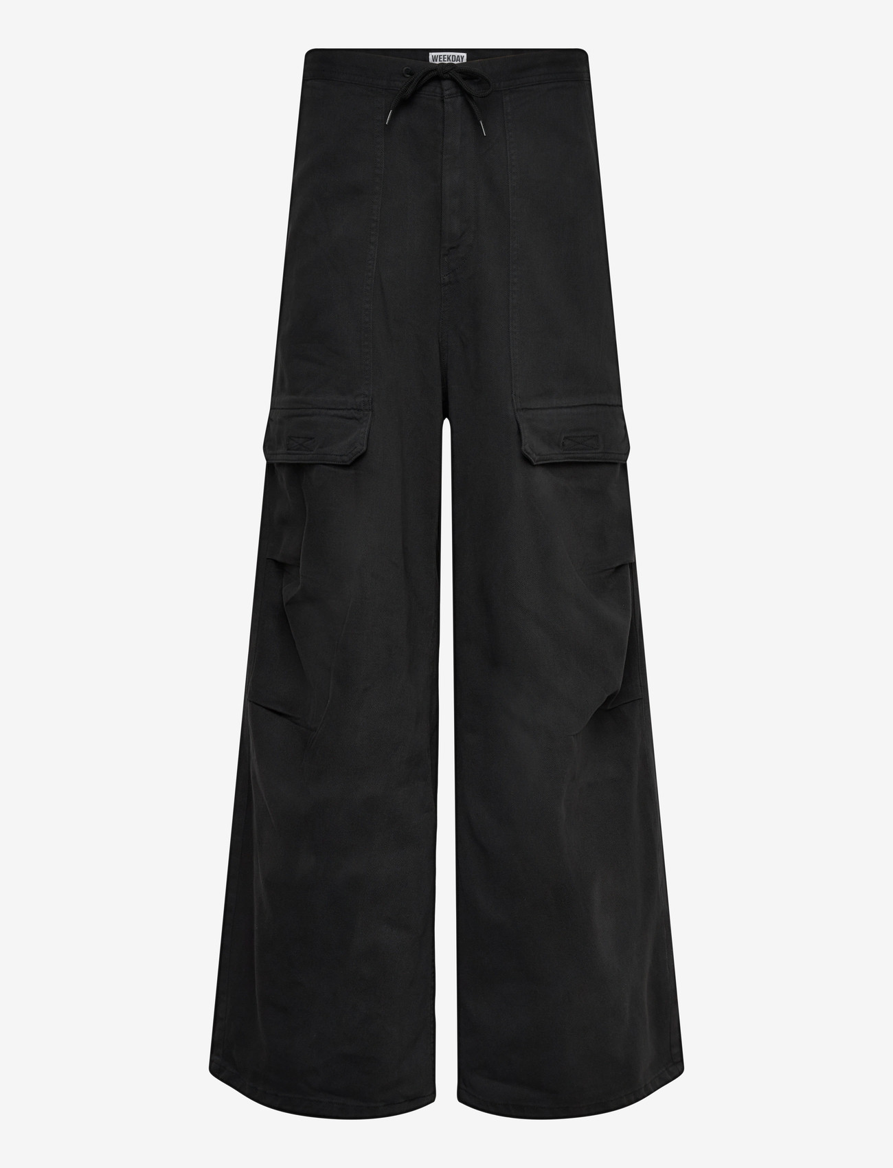 Weekday - Parachute Trousers - cargobukser - black - 0