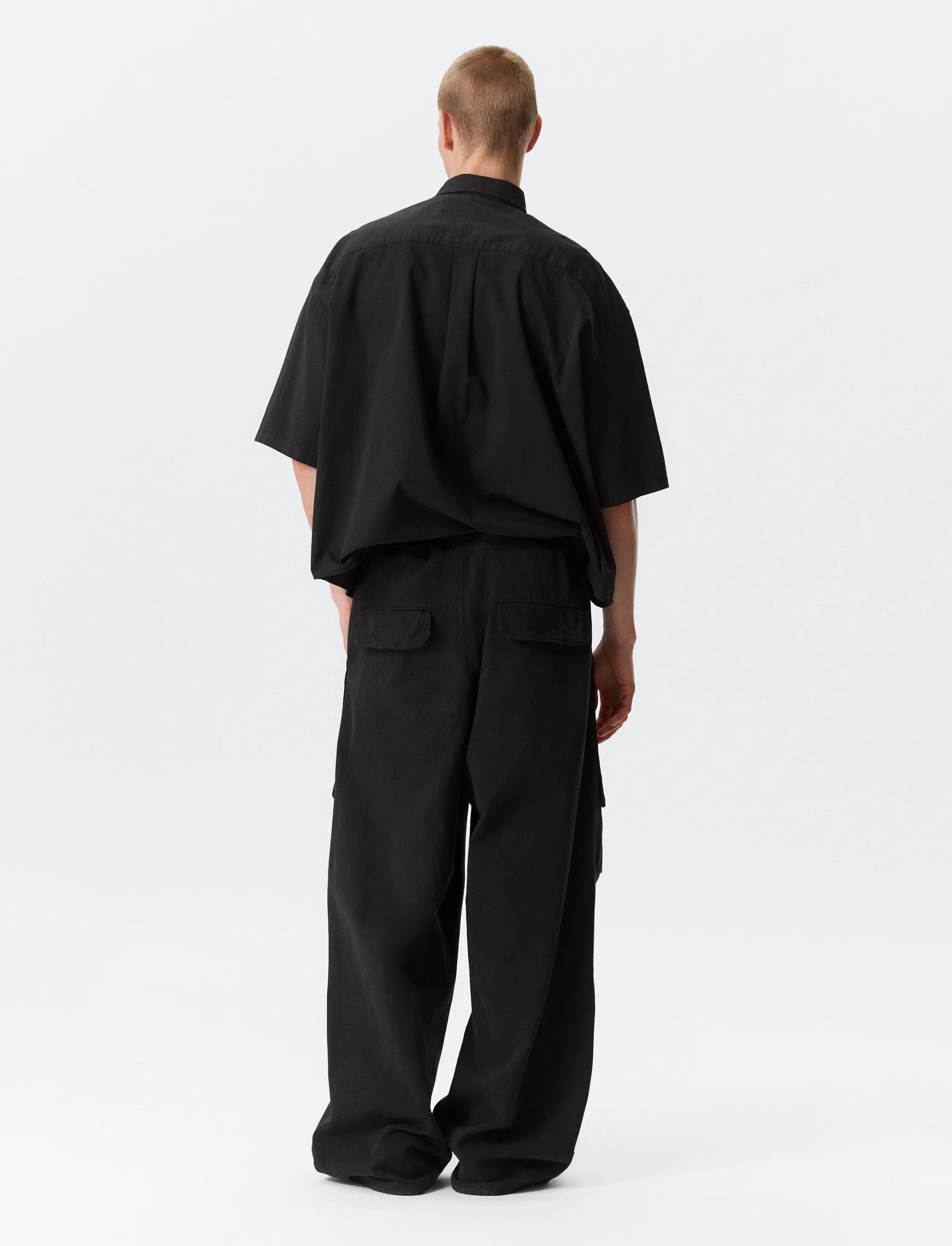 Weekday - Parachute Trousers - pantalon cargo - black - 3