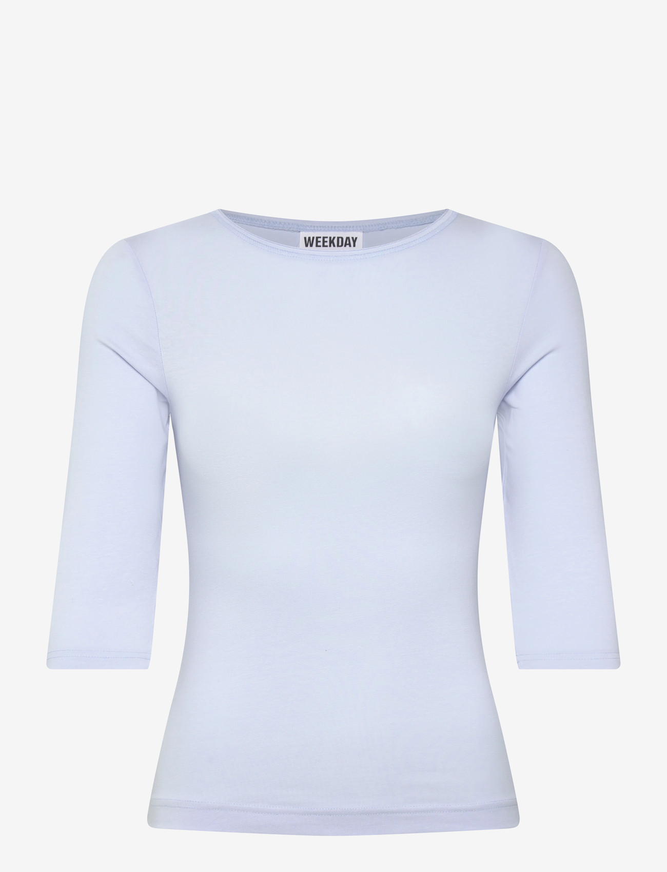 Weekday - Three-Quarter Sleeve Top - långärmade toppar - light blue - 0