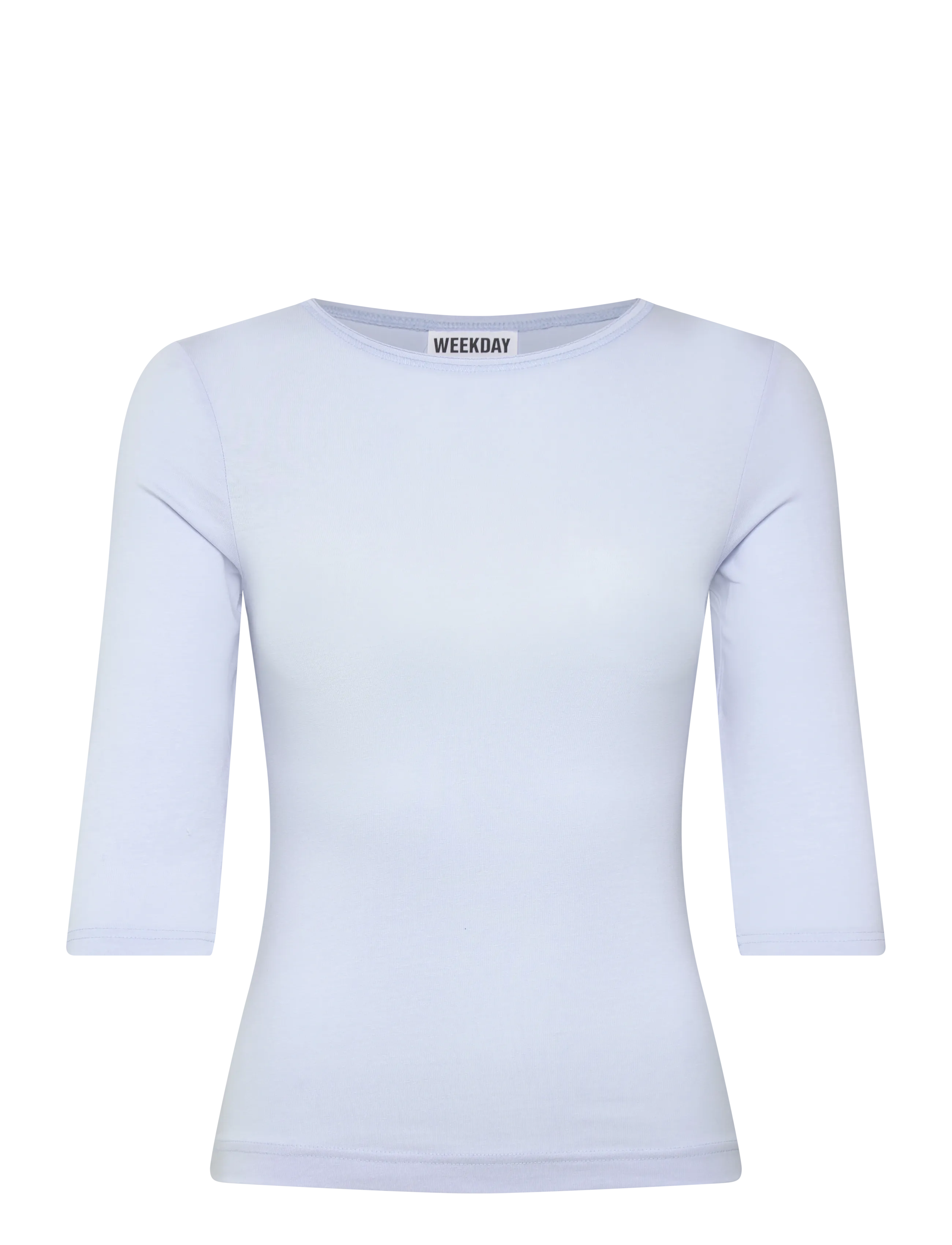 Weekday Three-Quarter Sleeve Top - Svenske brands - LIGHT BLUE / blue