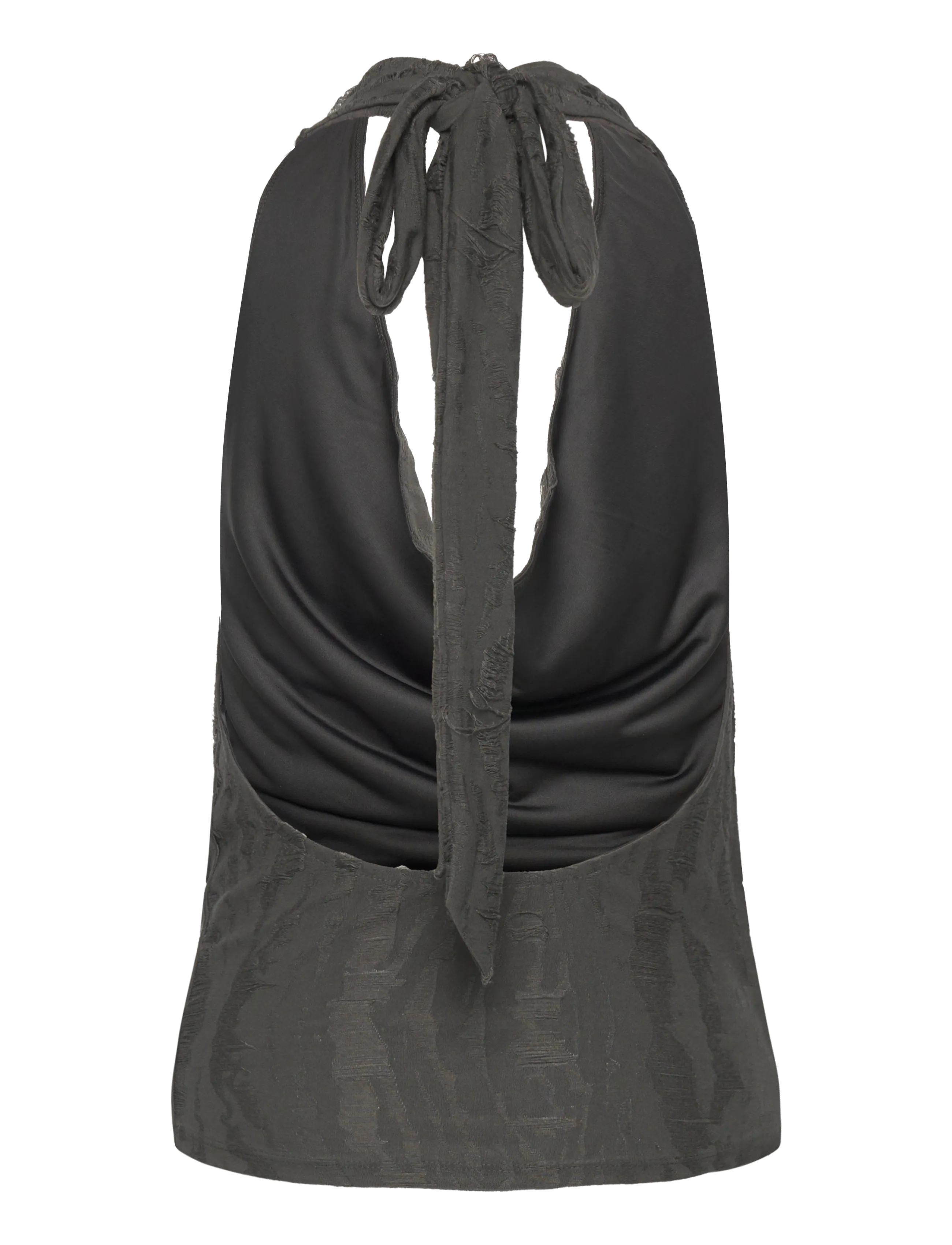 Weekday - Jacquard Halter Top - topid ja varrukateta alussärgid - grey dark - 1