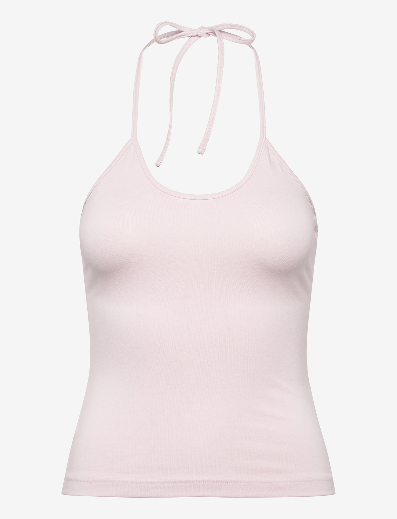 Weekday - Slim Halterneck Cotton Top - topid ja varrukateta alussärgid - dusty pink - 0