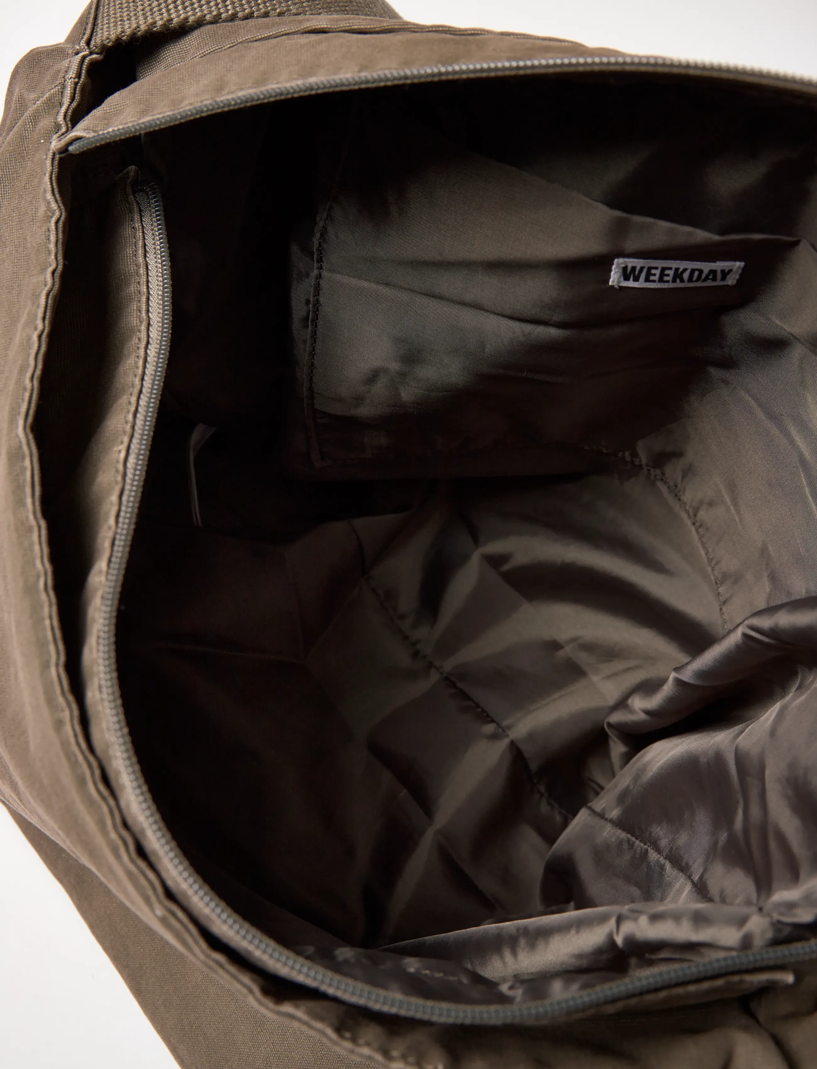 Weekday - Unisex Canvas Shoulder Bag - khaki green - 4