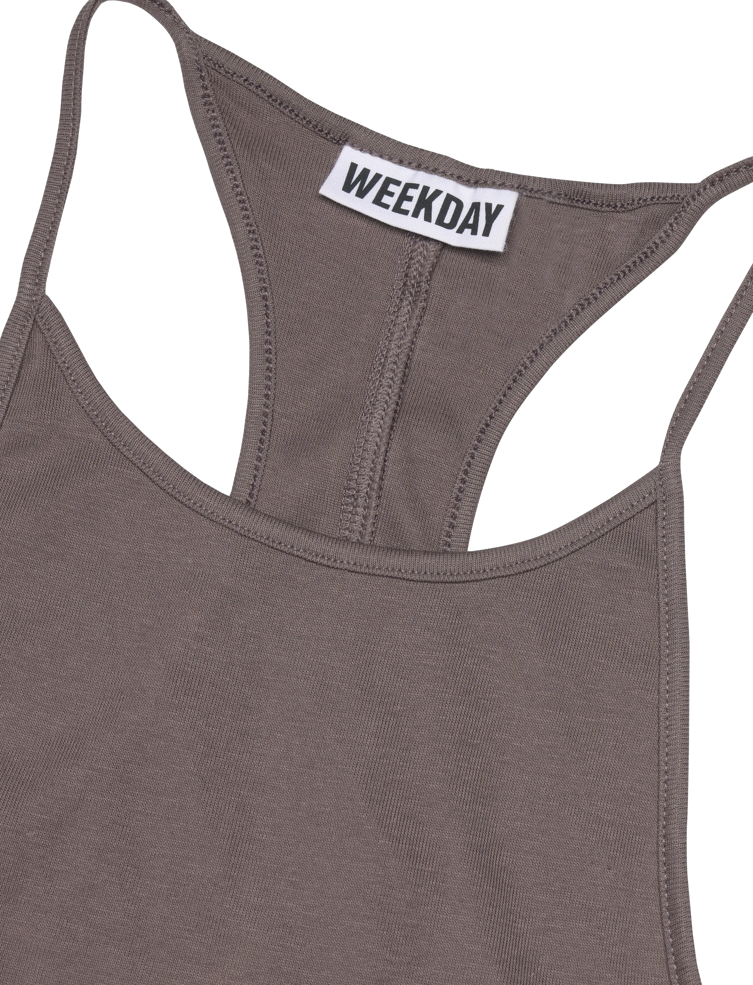 Weekday - Racerback Jersey Maxi Dress - dusty plum - 2