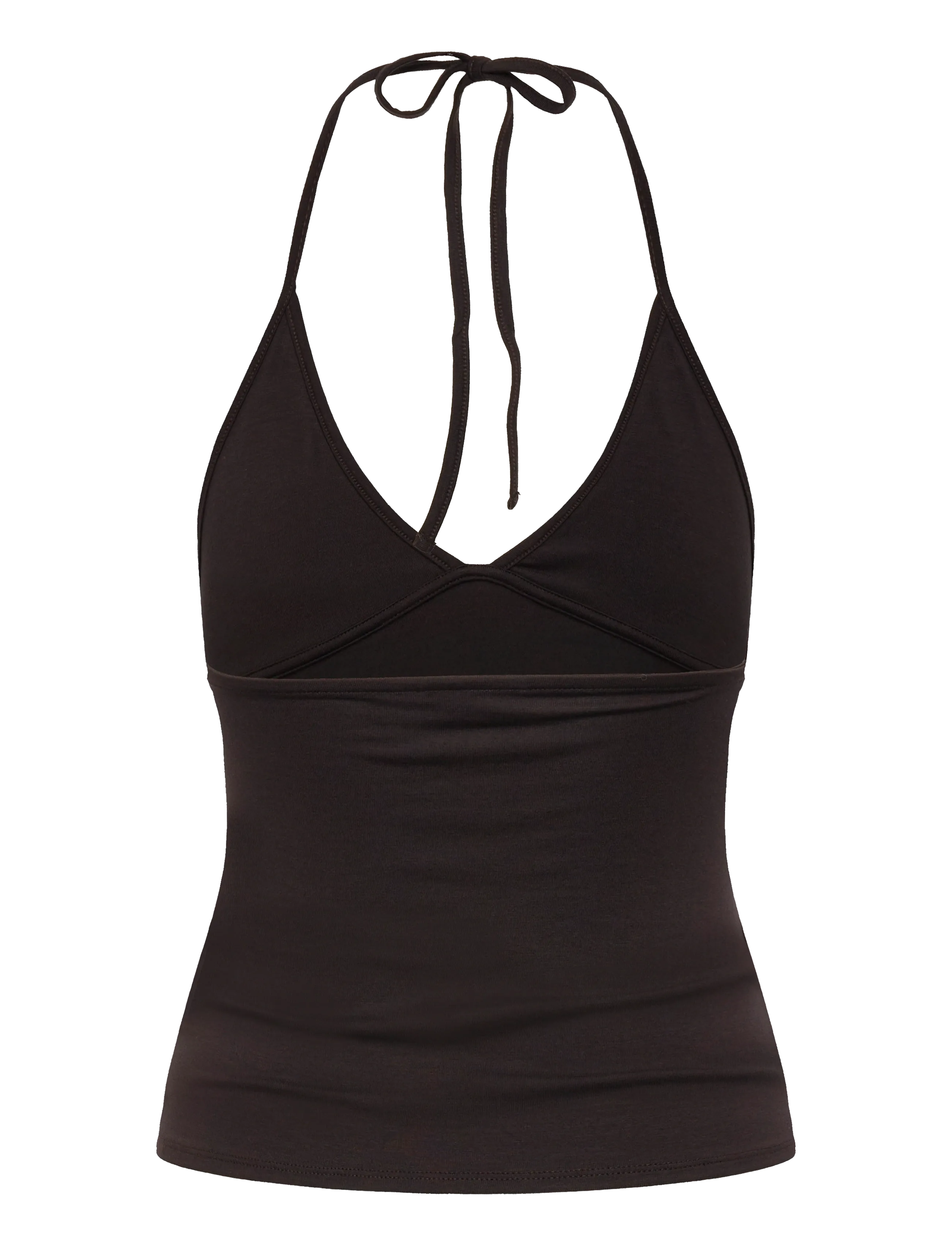 Weekday - Halter Neck Top - Ärmellose tops - brown dark - 1