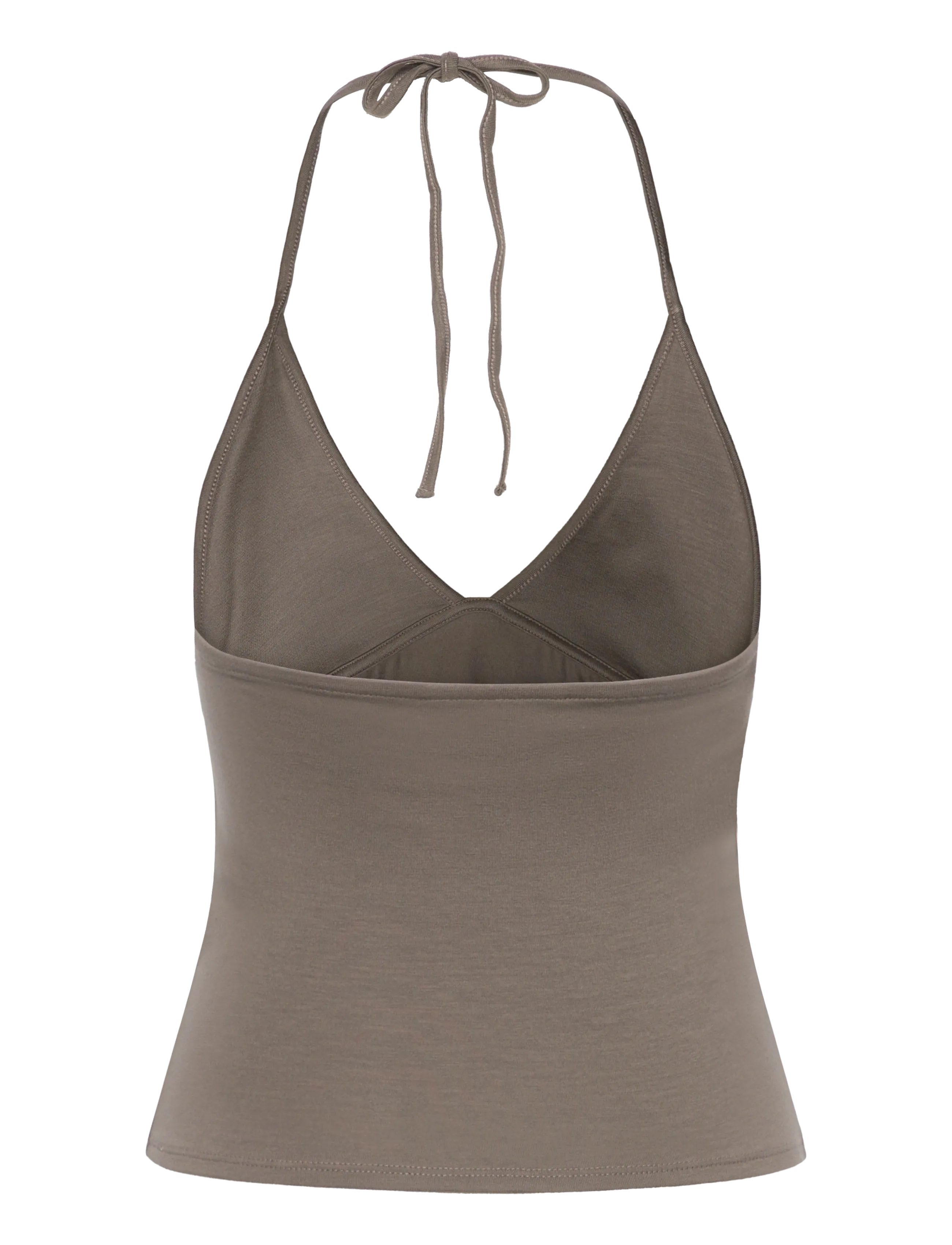 Weekday - Halter Neck Top - Ärmellose tops - dark mole - 1