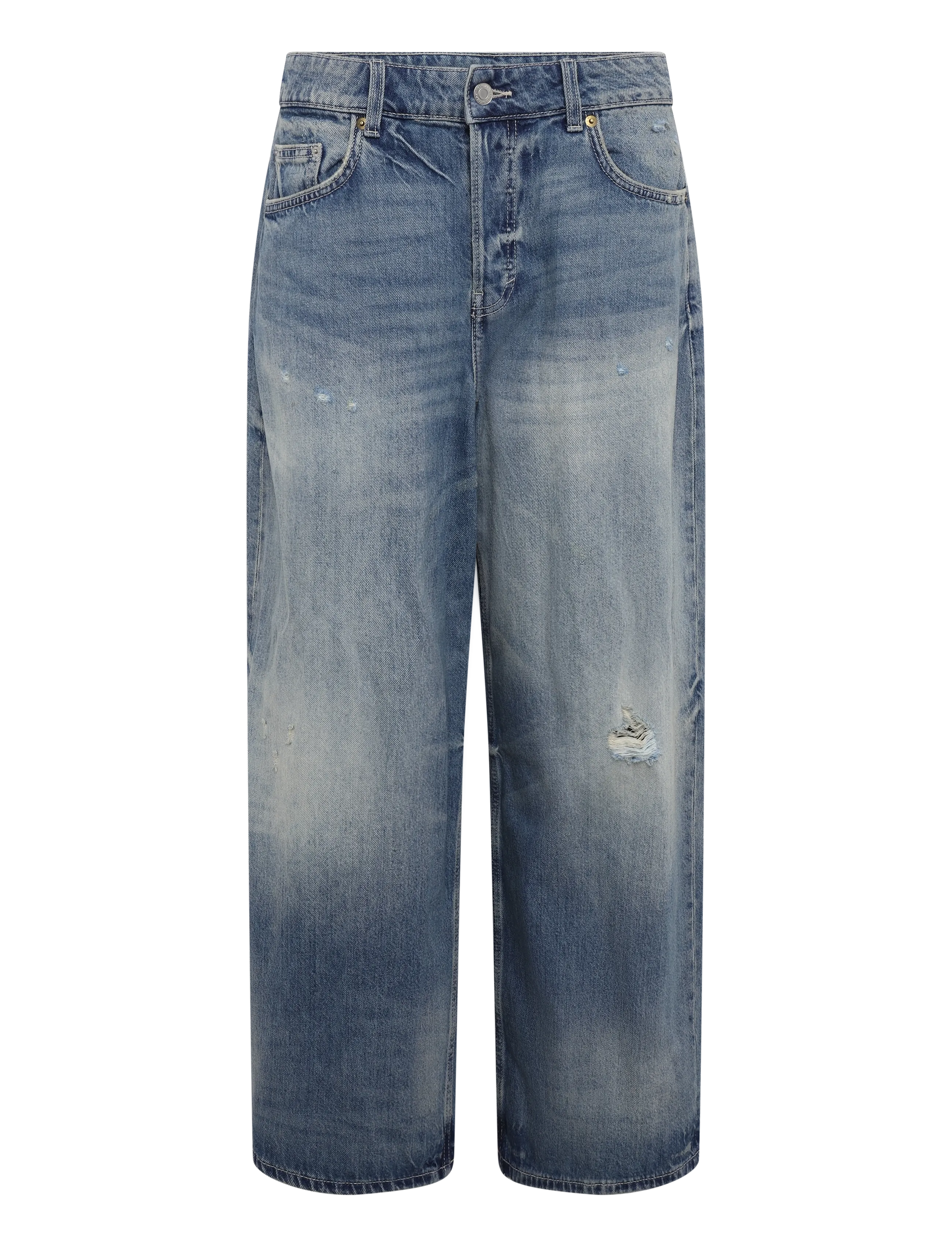Weekday - Andromeda low rise loose baggy jeans - wide leg jeans - stirrup blue - 1