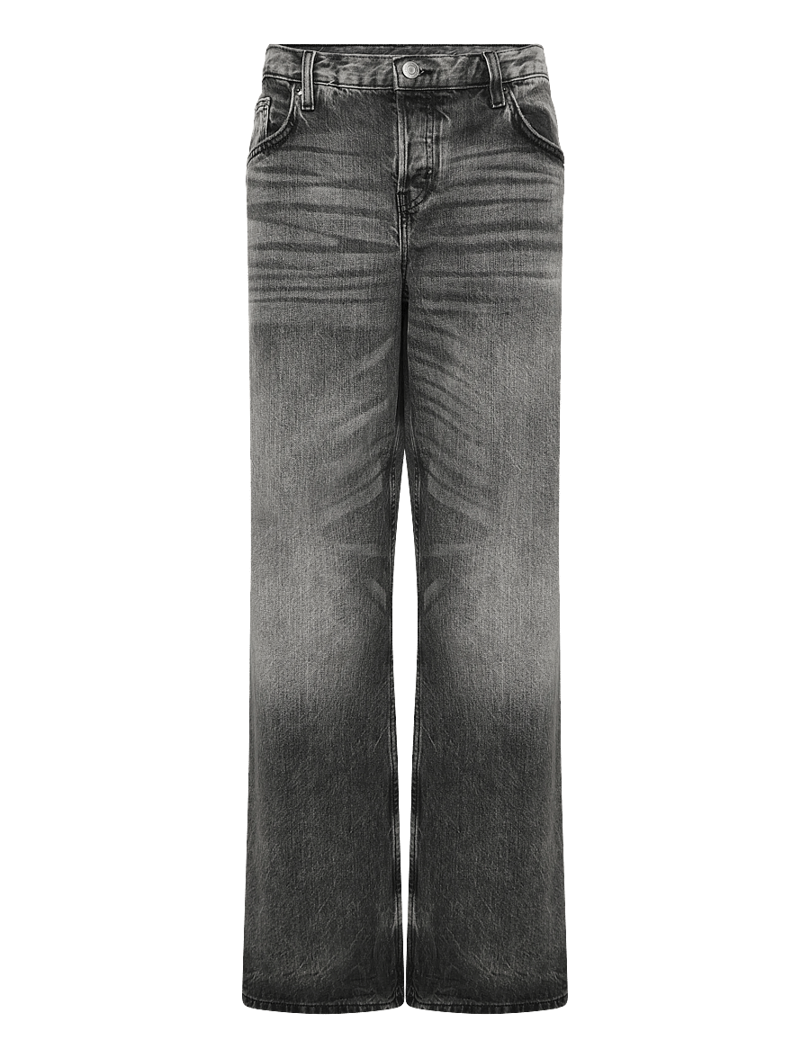 Weekday - Aura Low Rise Relaxed Bootcut Jeans - bootcut-jeans - alien black - 1