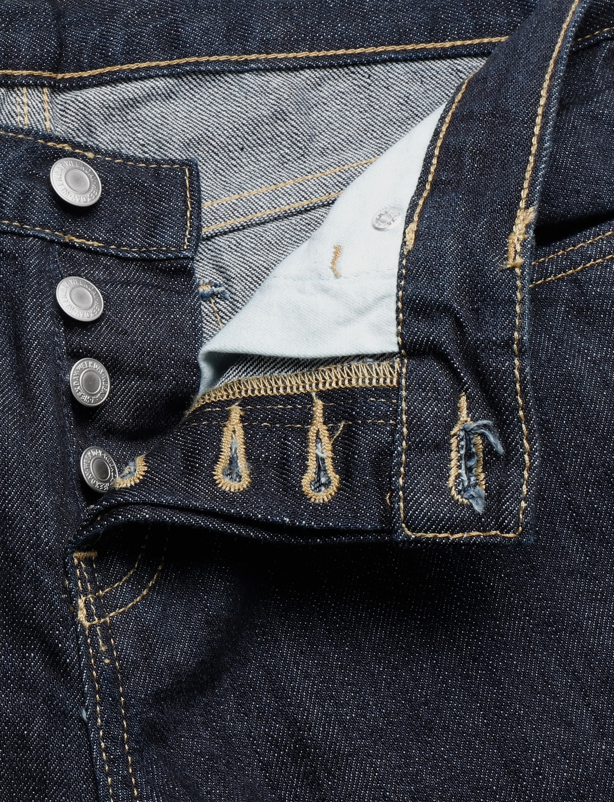 Weekday - Aura Low Rise Relaxed Bootcut Jeans - blue rinse - 3