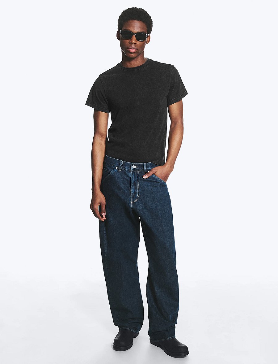 Weekday - Low rise loose skewed jeans - weite jeans - blue rinse - 0