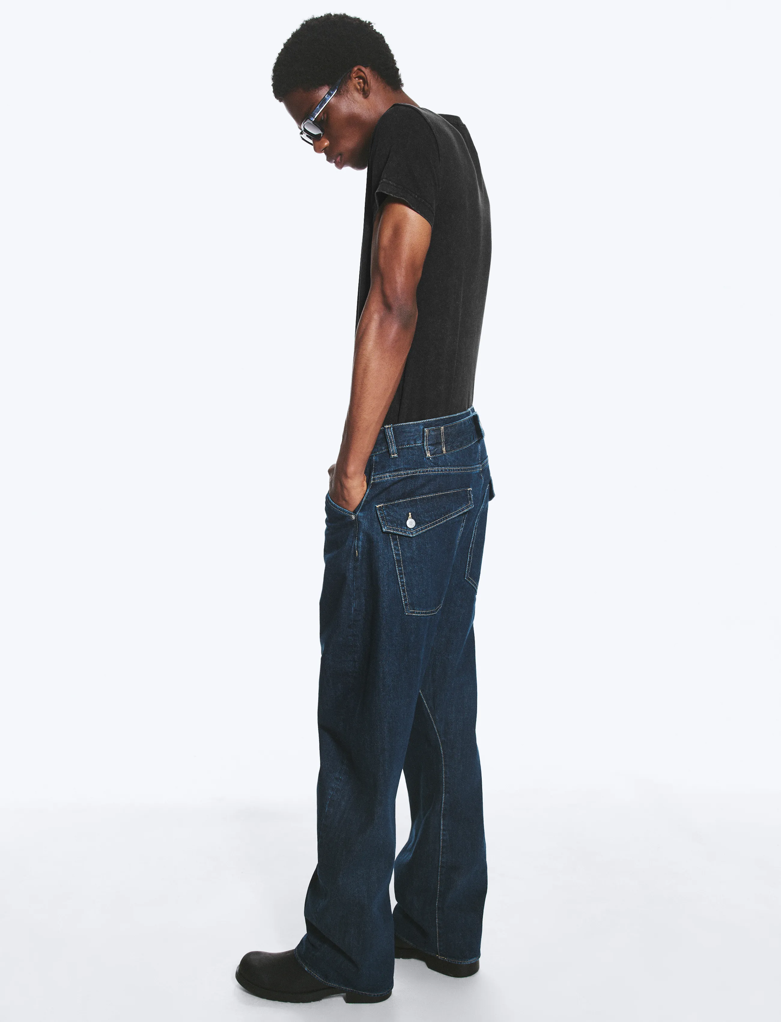Weekday - Low rise loose skewed jeans - weite jeans - blue rinse - 3