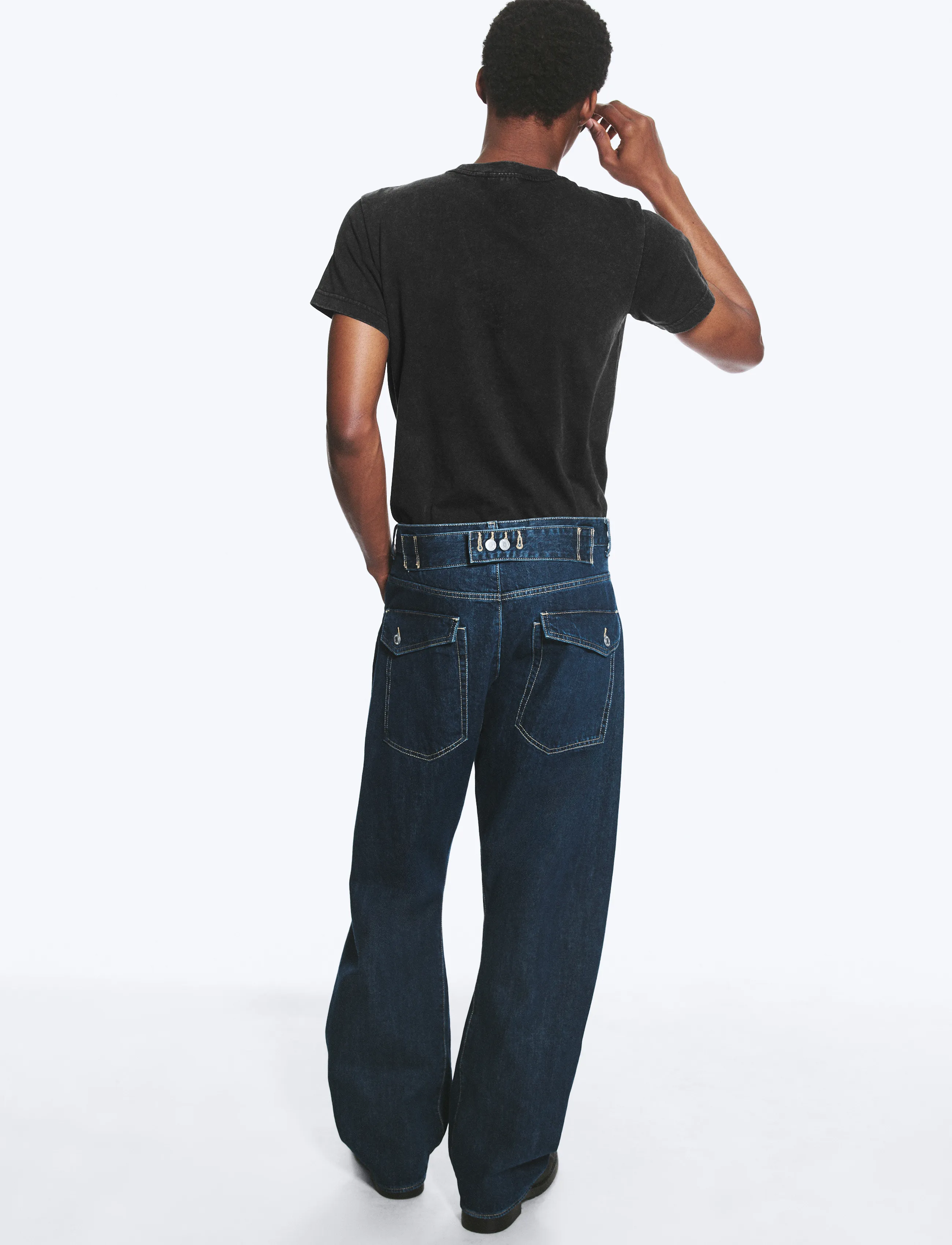 Weekday - Low rise loose skewed jeans - weite jeans - blue rinse - 4