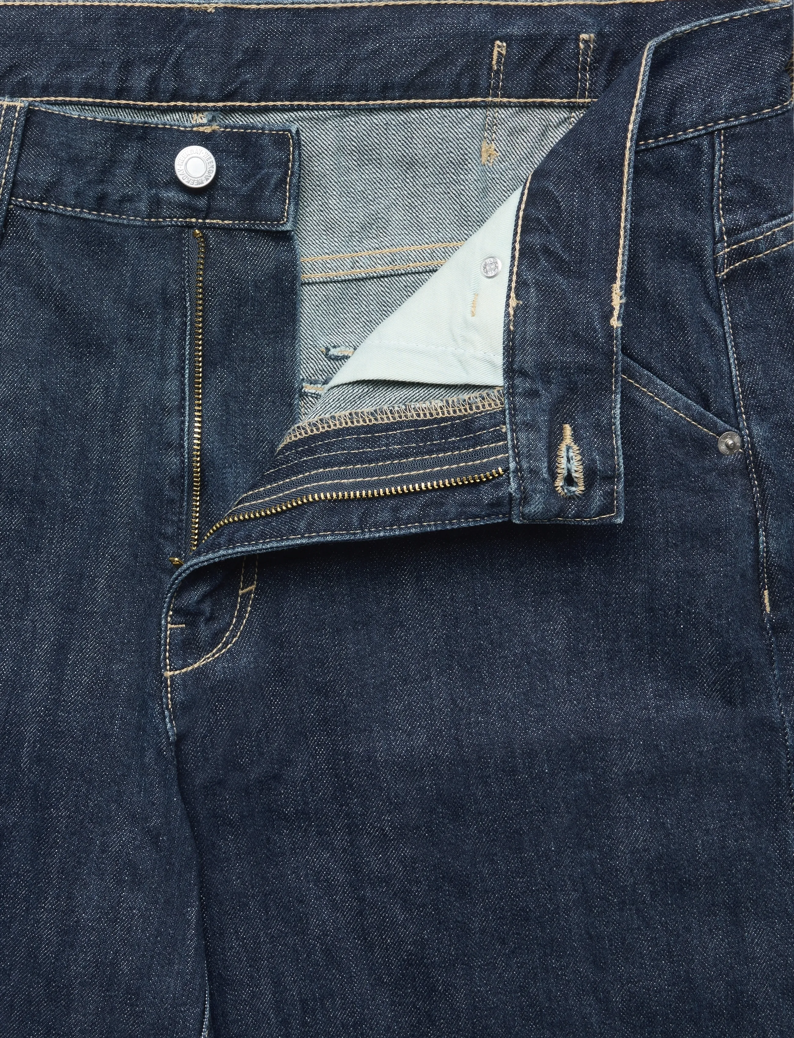 Weekday - Low rise loose skewed jeans - blue rinse - 3