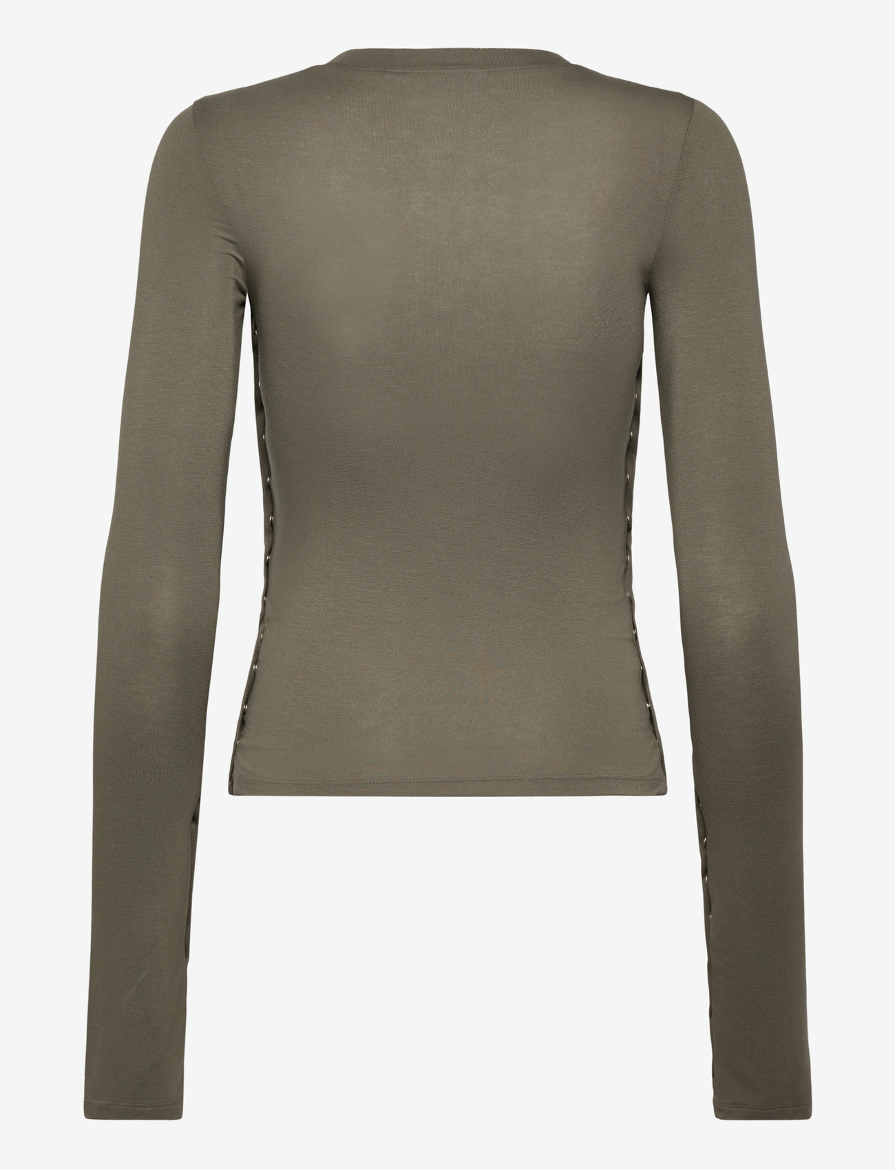 Weekday - Press Studs Long Sleeve - pikkade varrukatega alussärgid - dark grey - 1