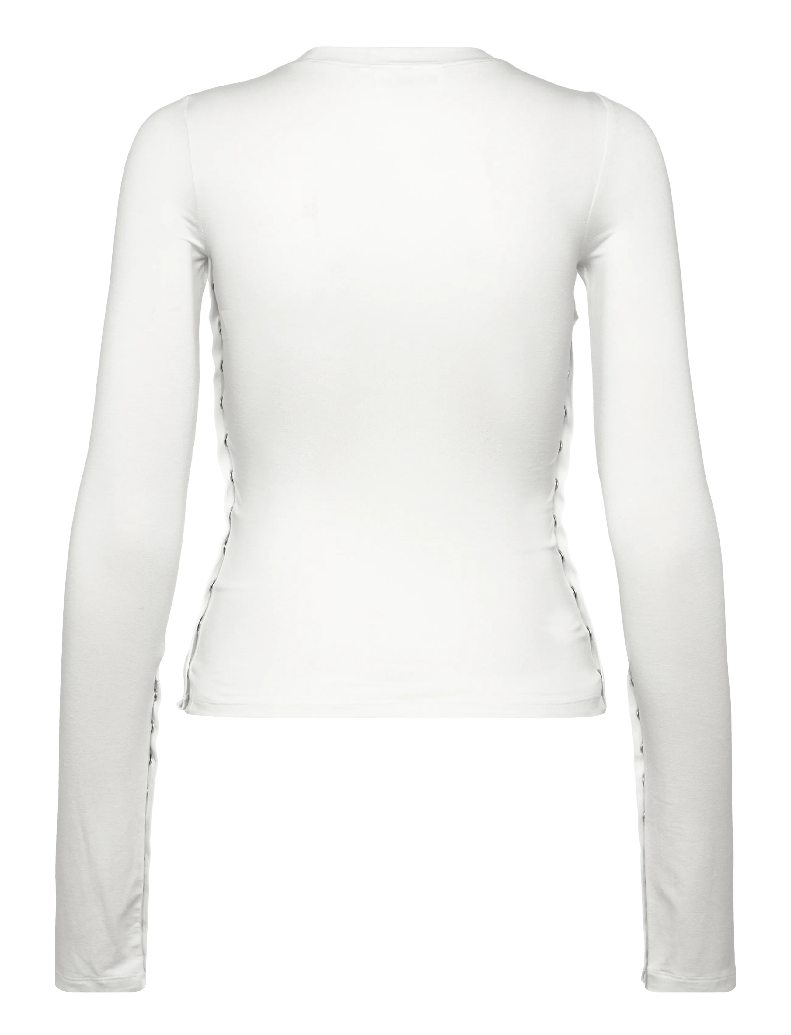 Weekday - Press Studs Long Sleeve - langærmede toppe - white - 1