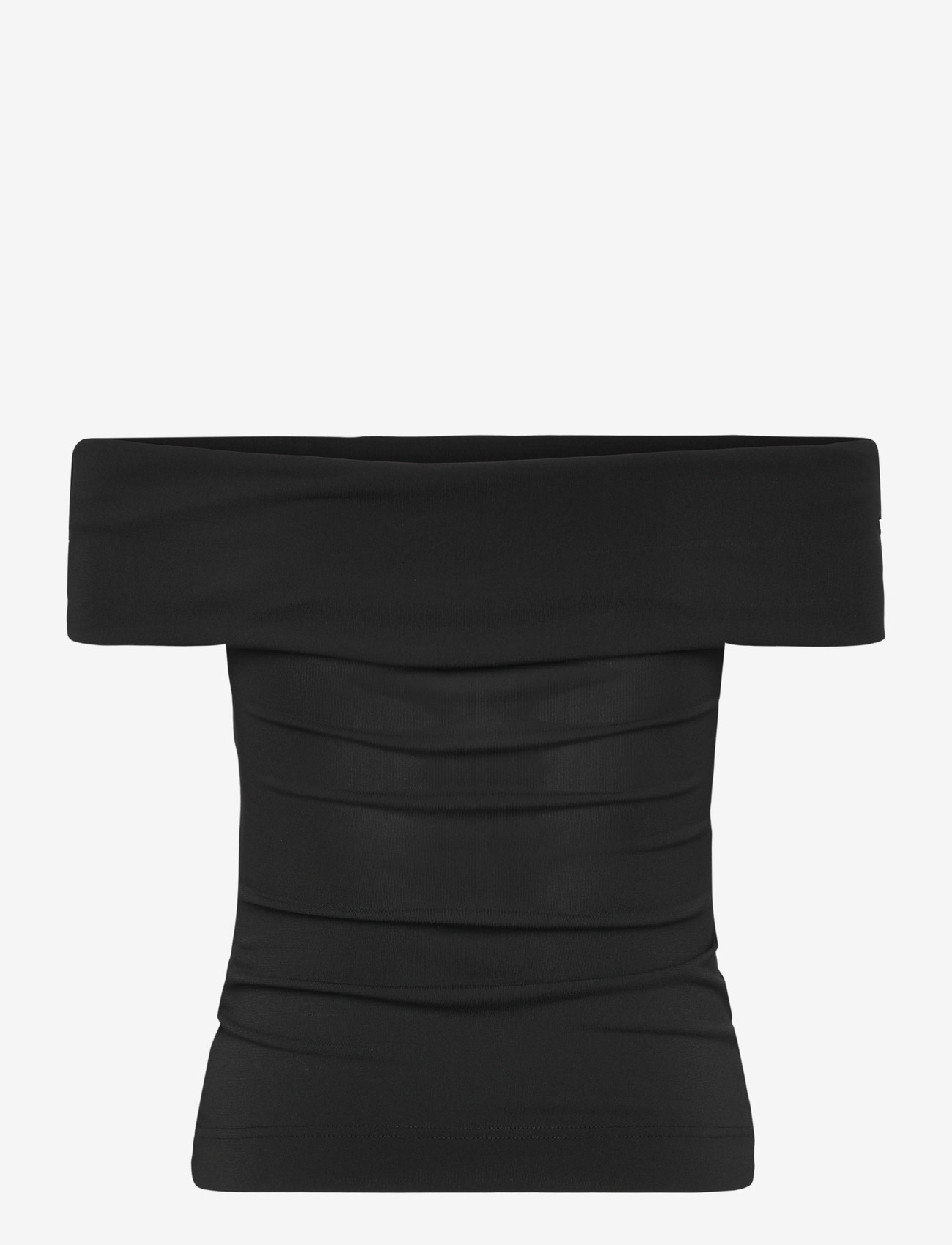 Weekday - Off Shoulder Top - linnen - black - 1