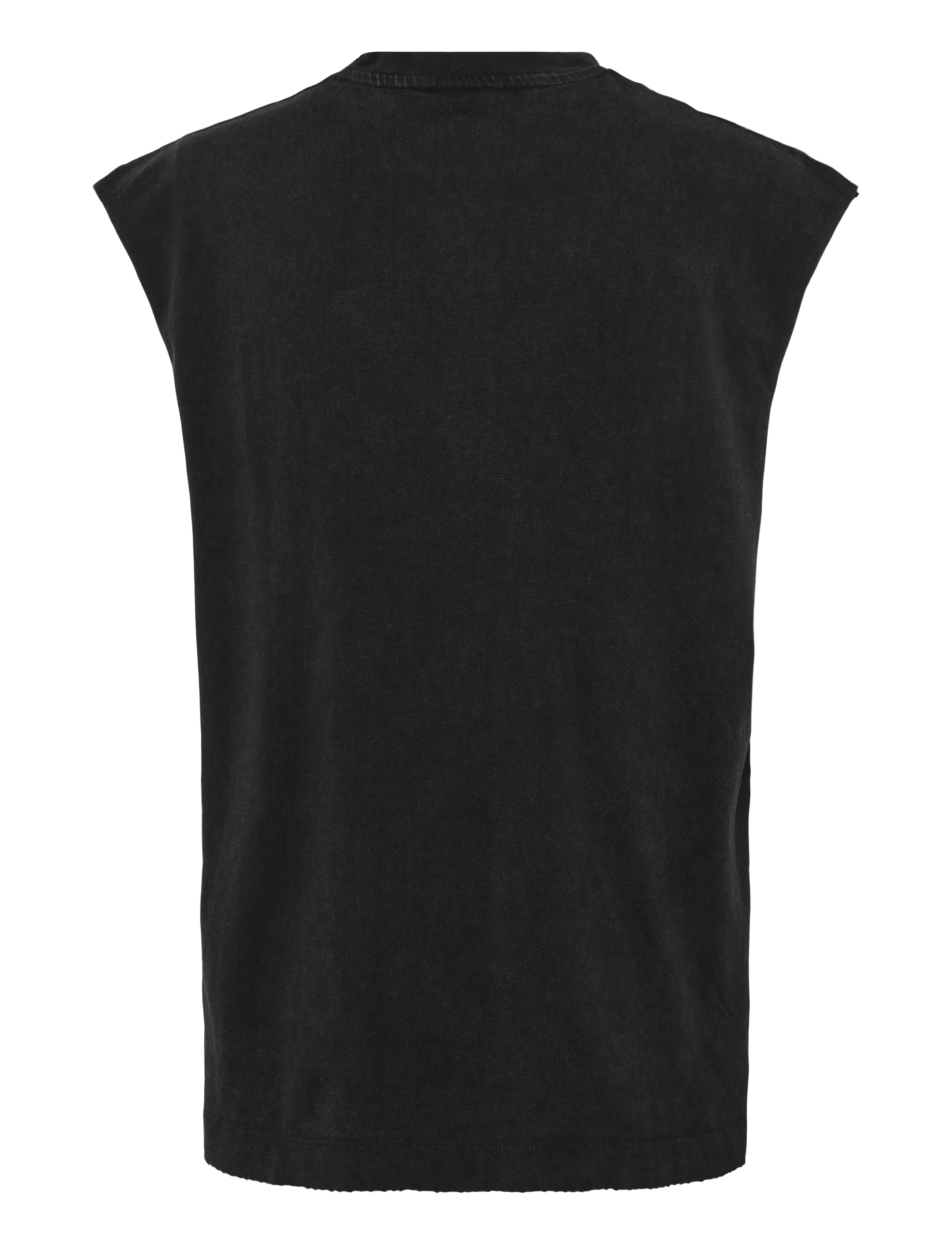 Weekday - Graphic square tank top - sleeveless shirts - black w flame - 1