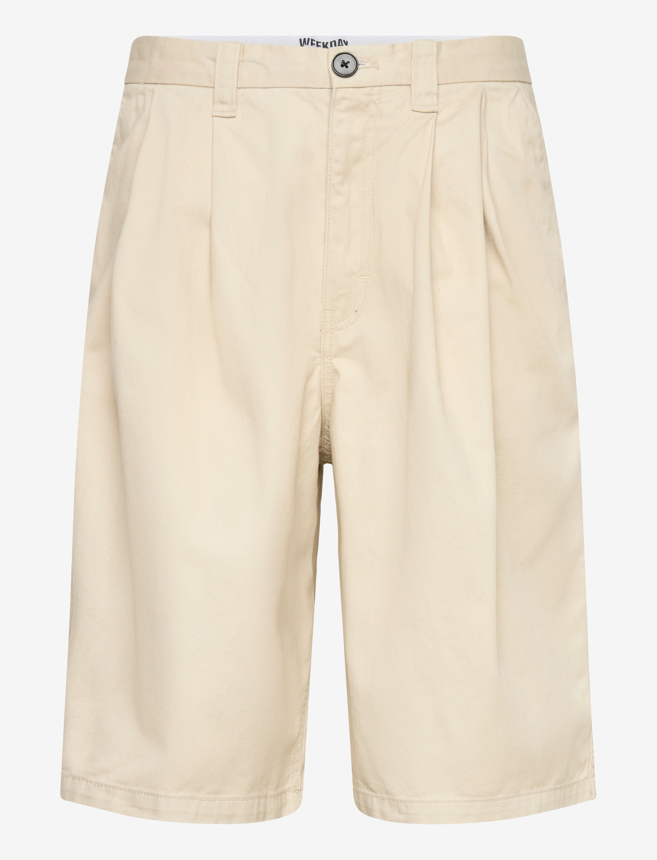 Weekday - Cotton Chino Shorts - casual shorts - beige - 1