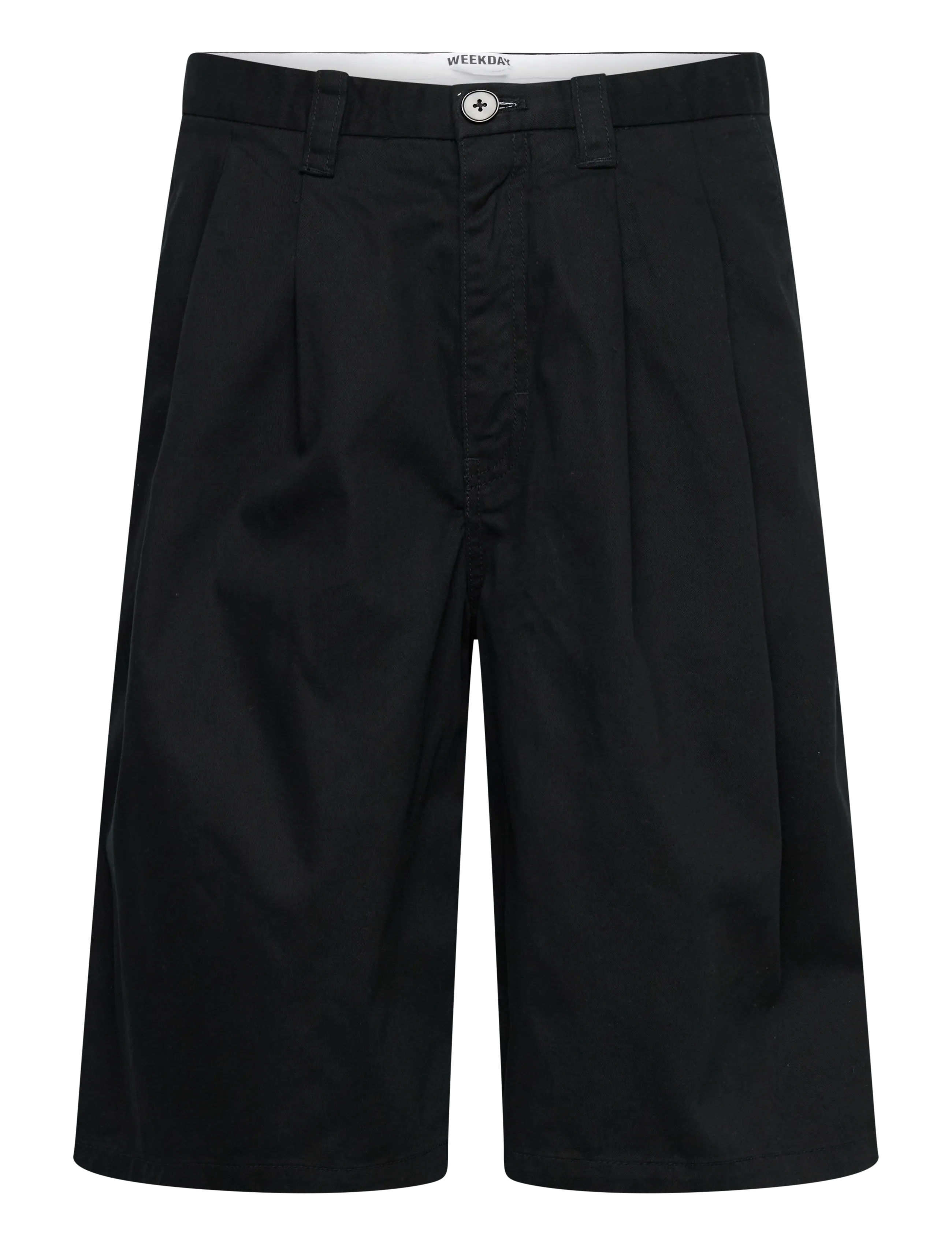 Weekday Cotton Chino Shorts - Shorts - BLACK / black