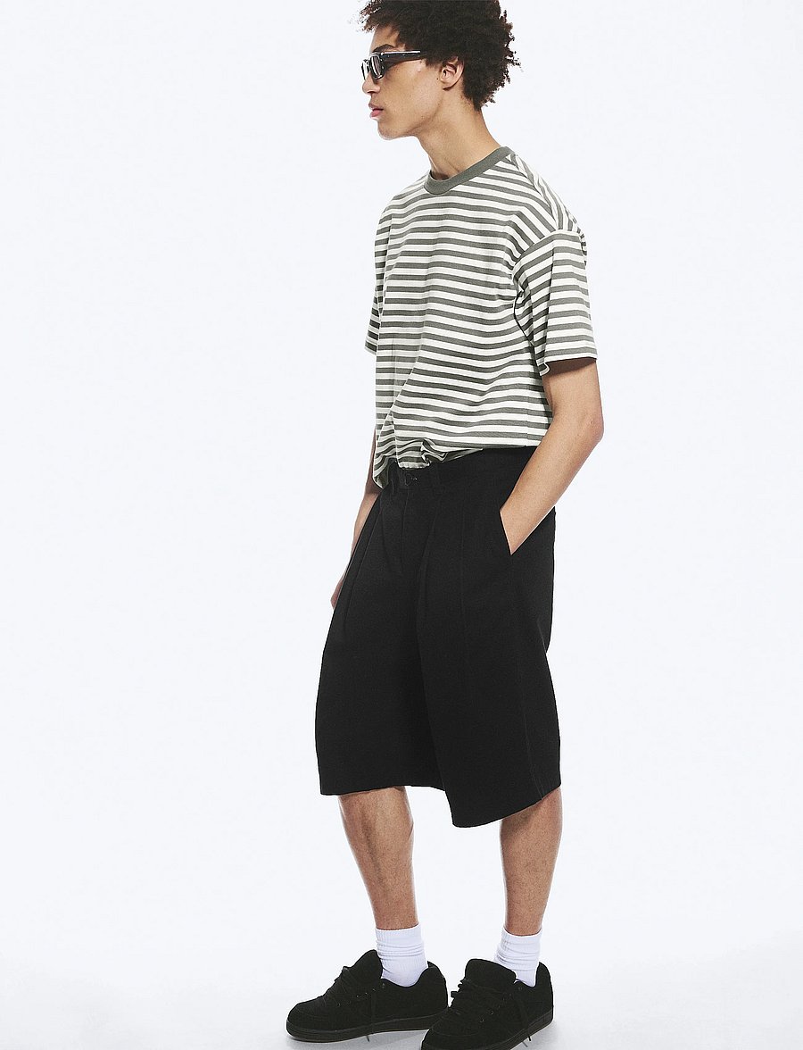 Weekday - Cotton Chino Shorts - freizeitshorts - black - 3