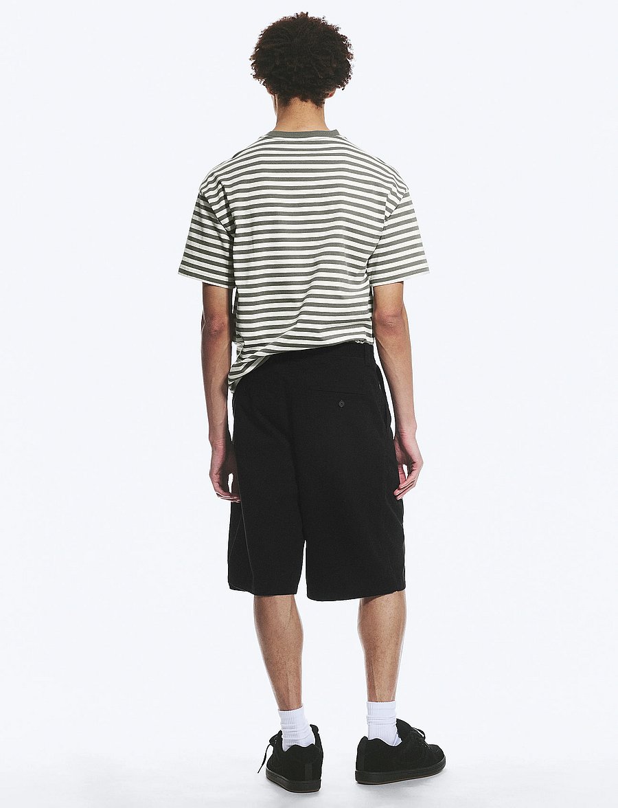 Weekday - Cotton Chino Shorts - freizeitshorts - black - 4