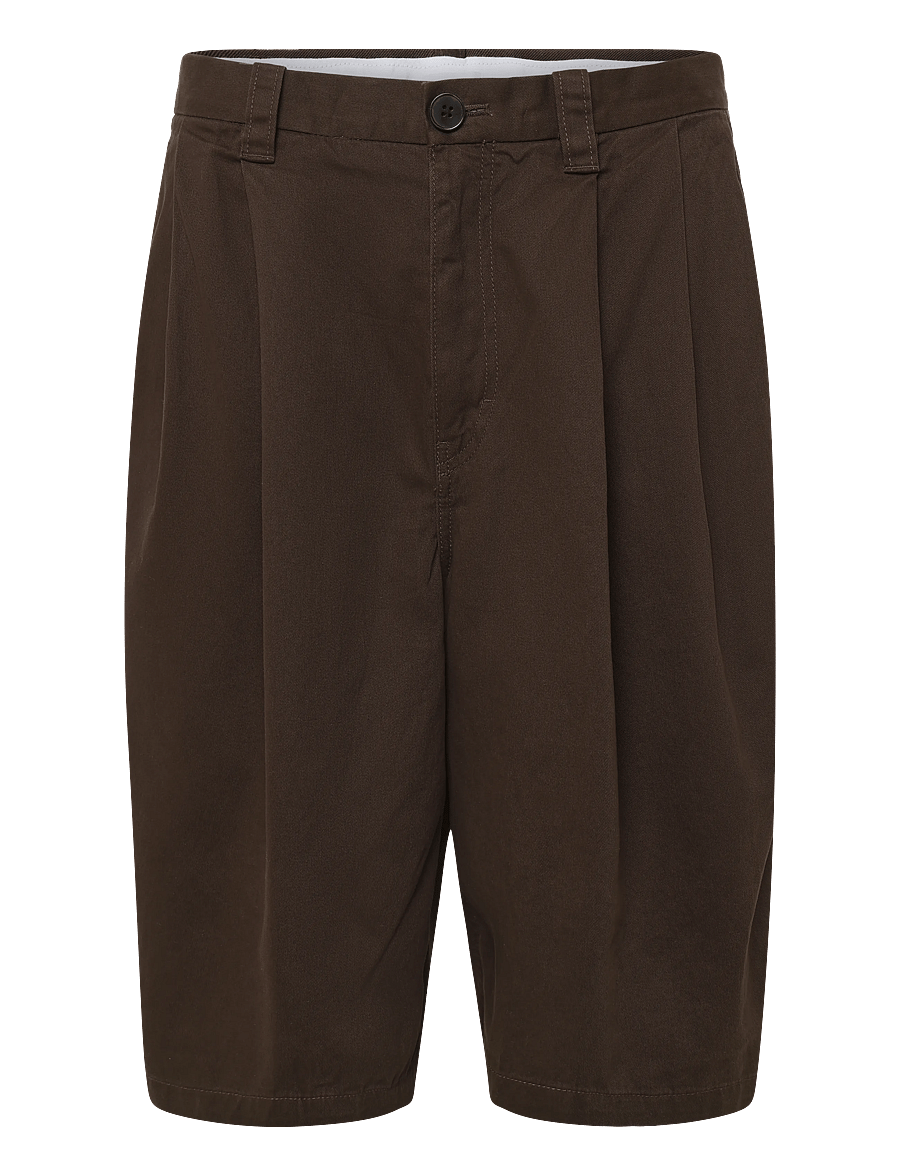 Weekday - Cotton Chino Shorts - freizeitshorts - dark brown - 1