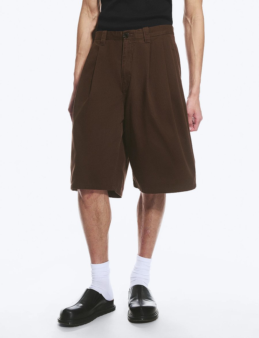 Weekday - Cotton Chino Shorts - freizeitshorts - dark brown - 5
