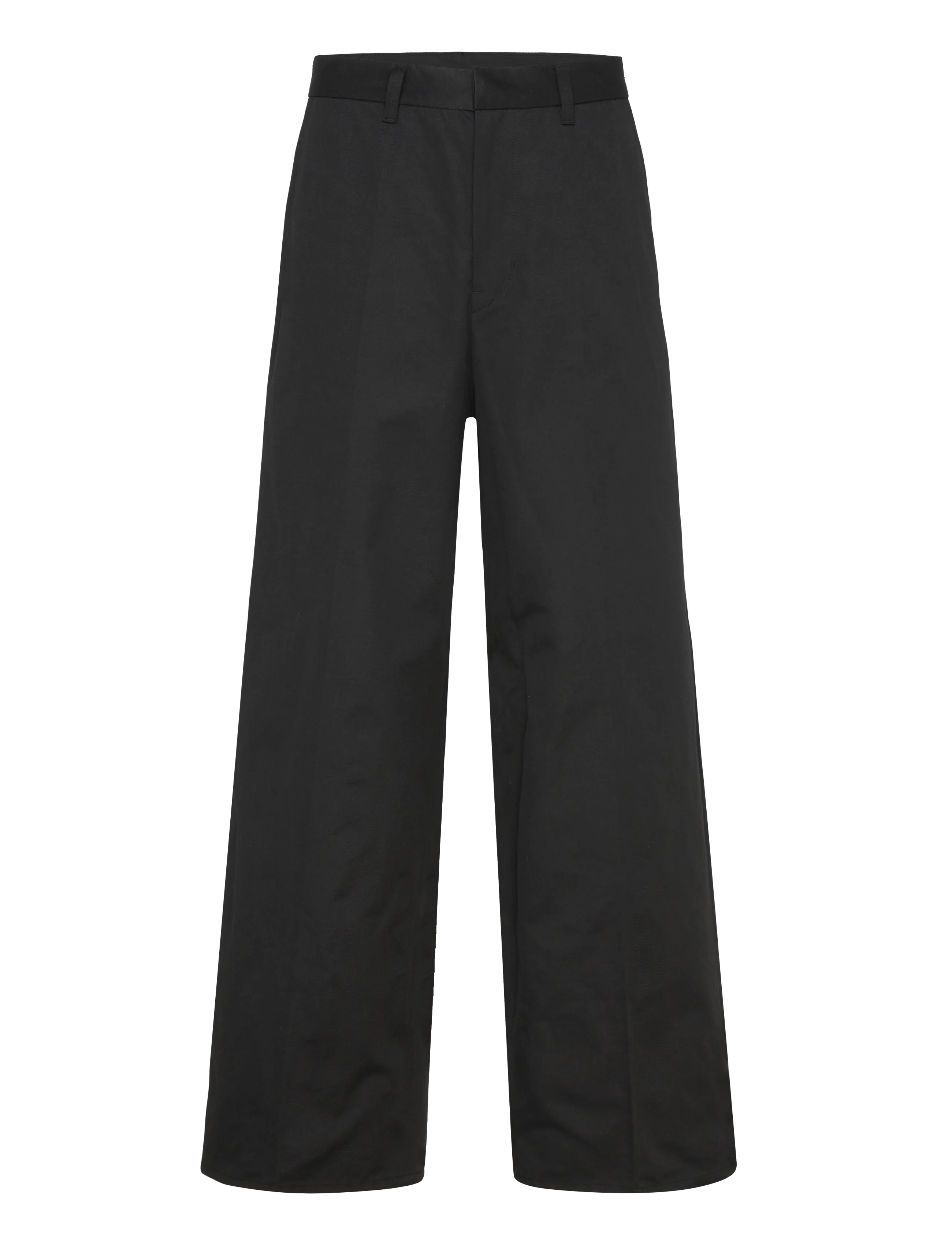 Weekday Emil Loose Fit Chino Trousers - Hosen - BLACK / black
