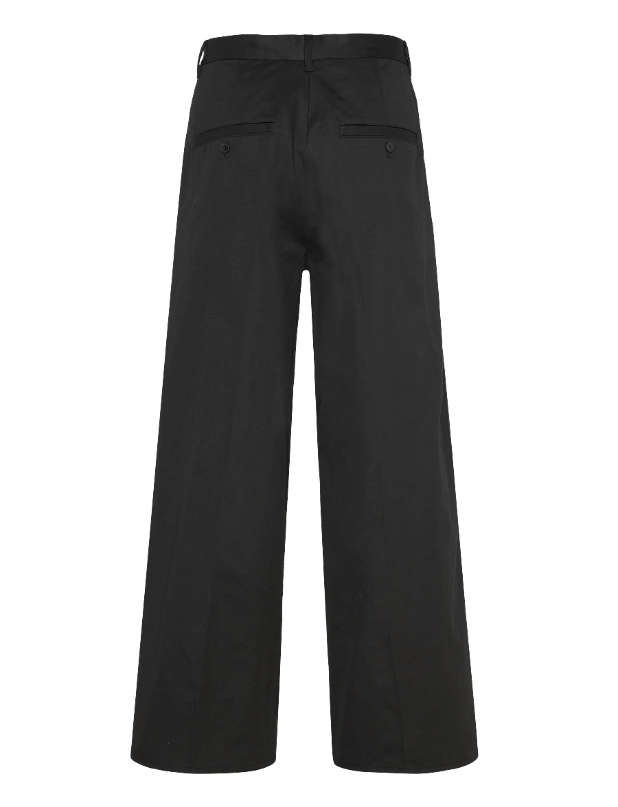 Weekday - Emil Loose Fit Chino Trousers - chinos - black - 1