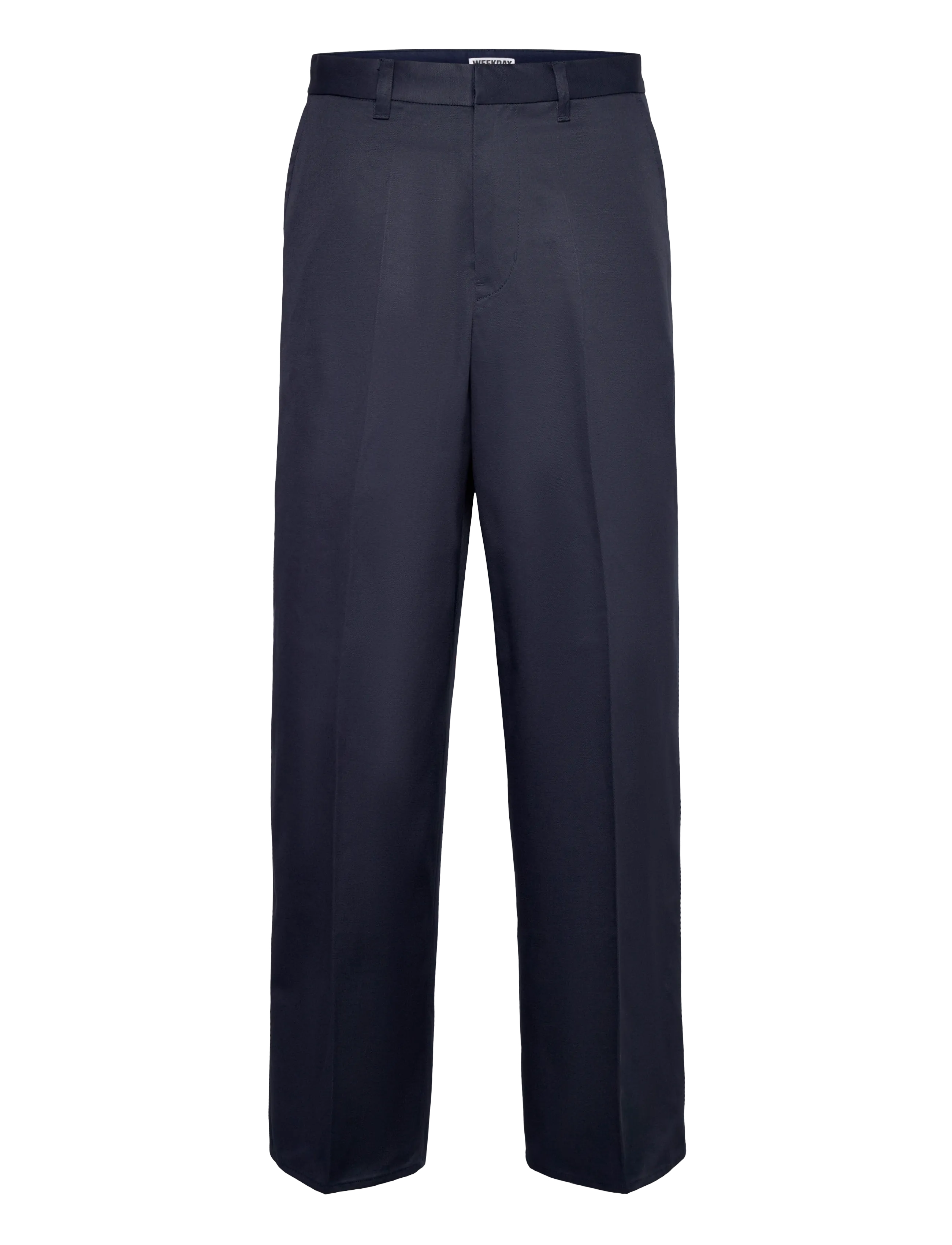 Weekday Emil Loose Fit Chino Trousers - Kollektionen - DUSTY DARK BLUE / navy