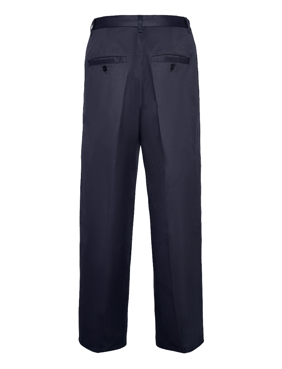Weekday - Emil Loose Fit Chino Trousers - chinos - dusty dark blue - 1