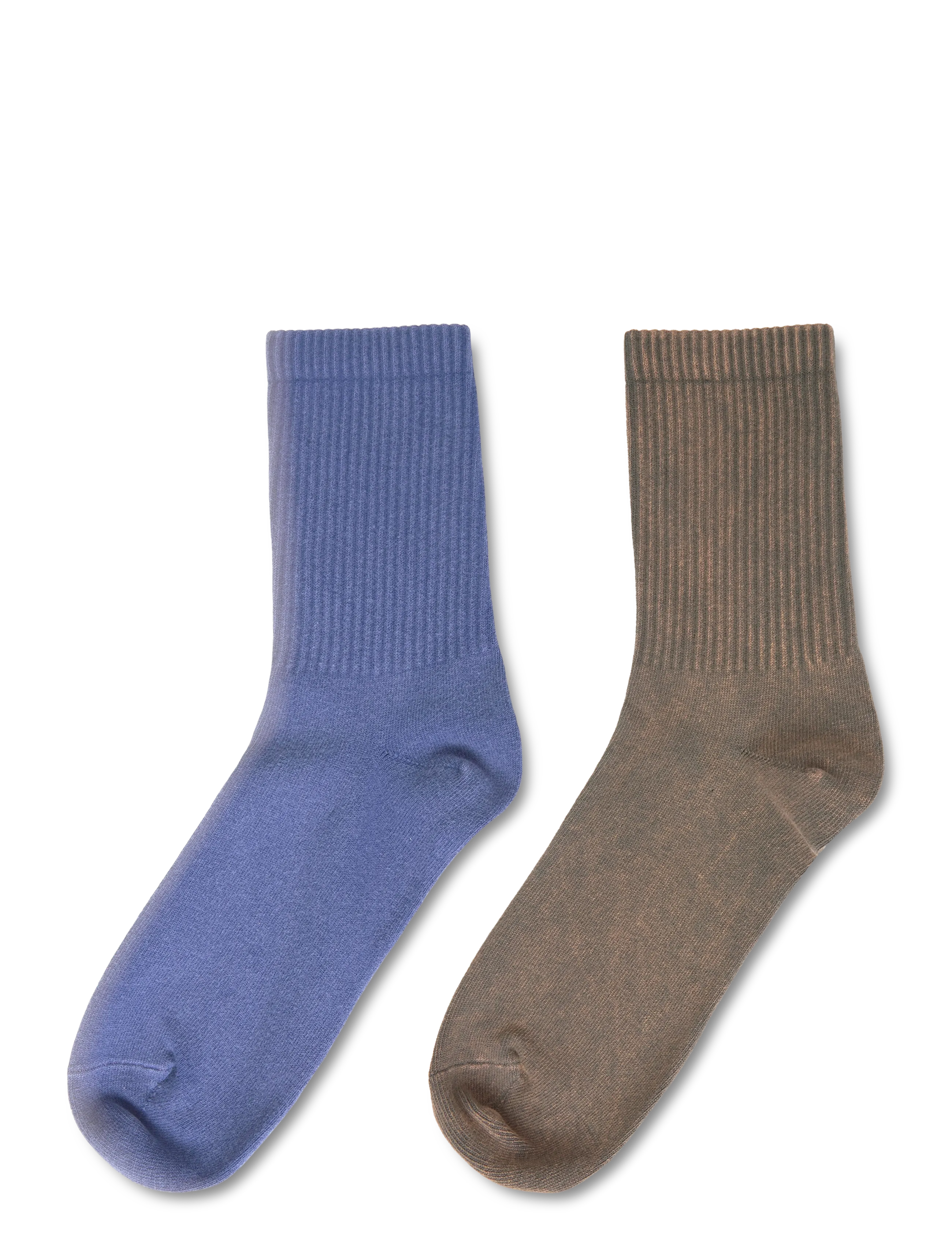 Weekday - 2-pack Washed Sport Socks - tennissocken - blue + mole - 1