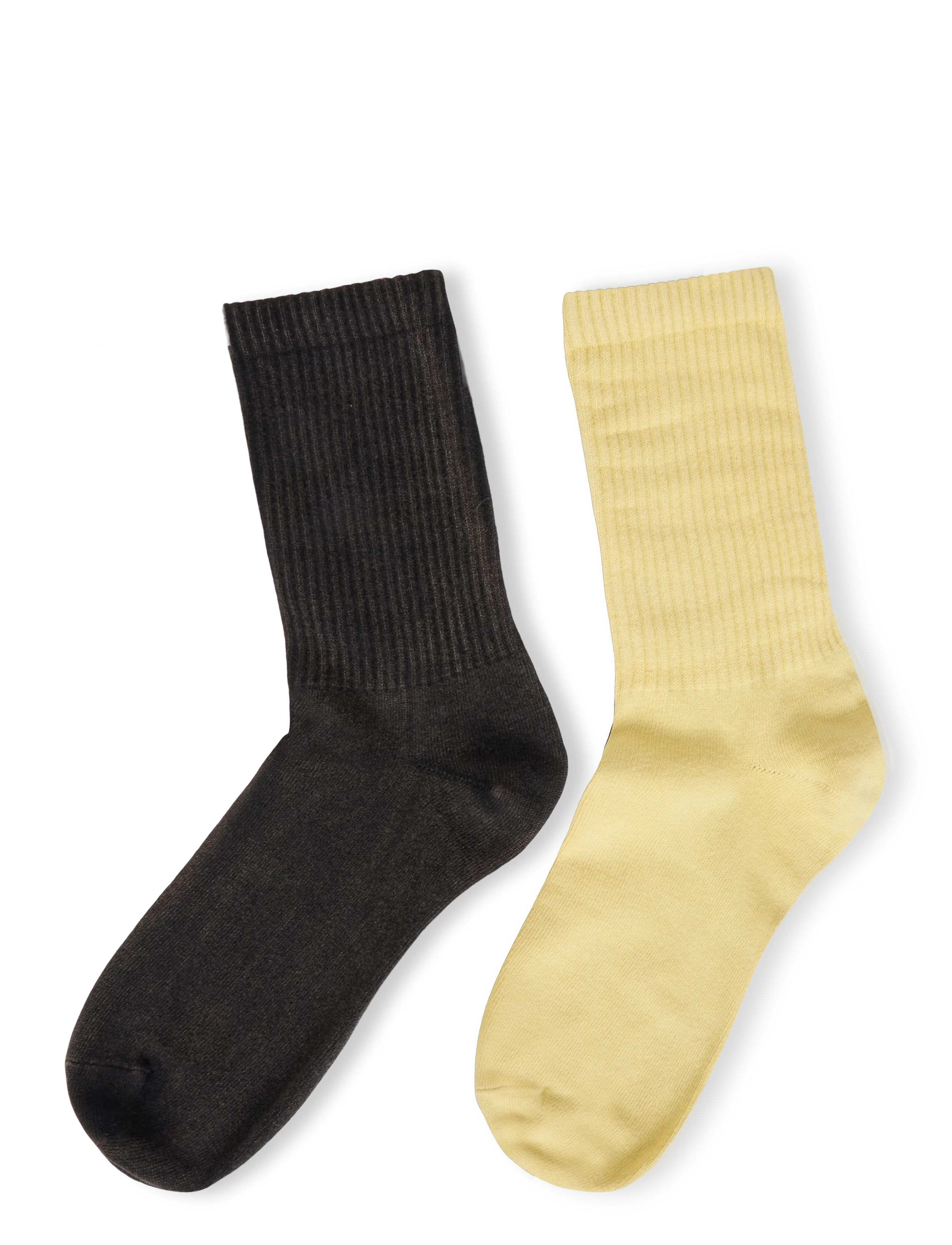 Weekday - 2-pack Washed Sport Socks - tennissocken - green + black - 1