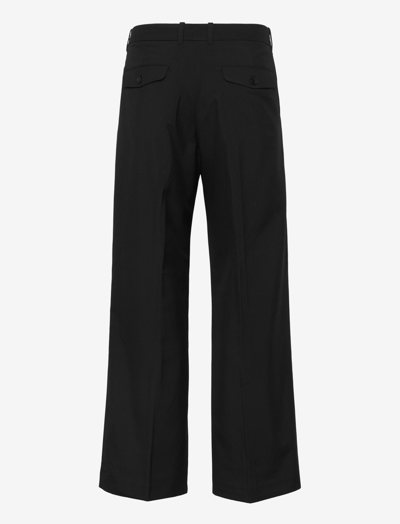 Weekday - Moe Relaxed Low Rise Bootcut Leg Suiting Trousers - habitbukser - black dark - 2