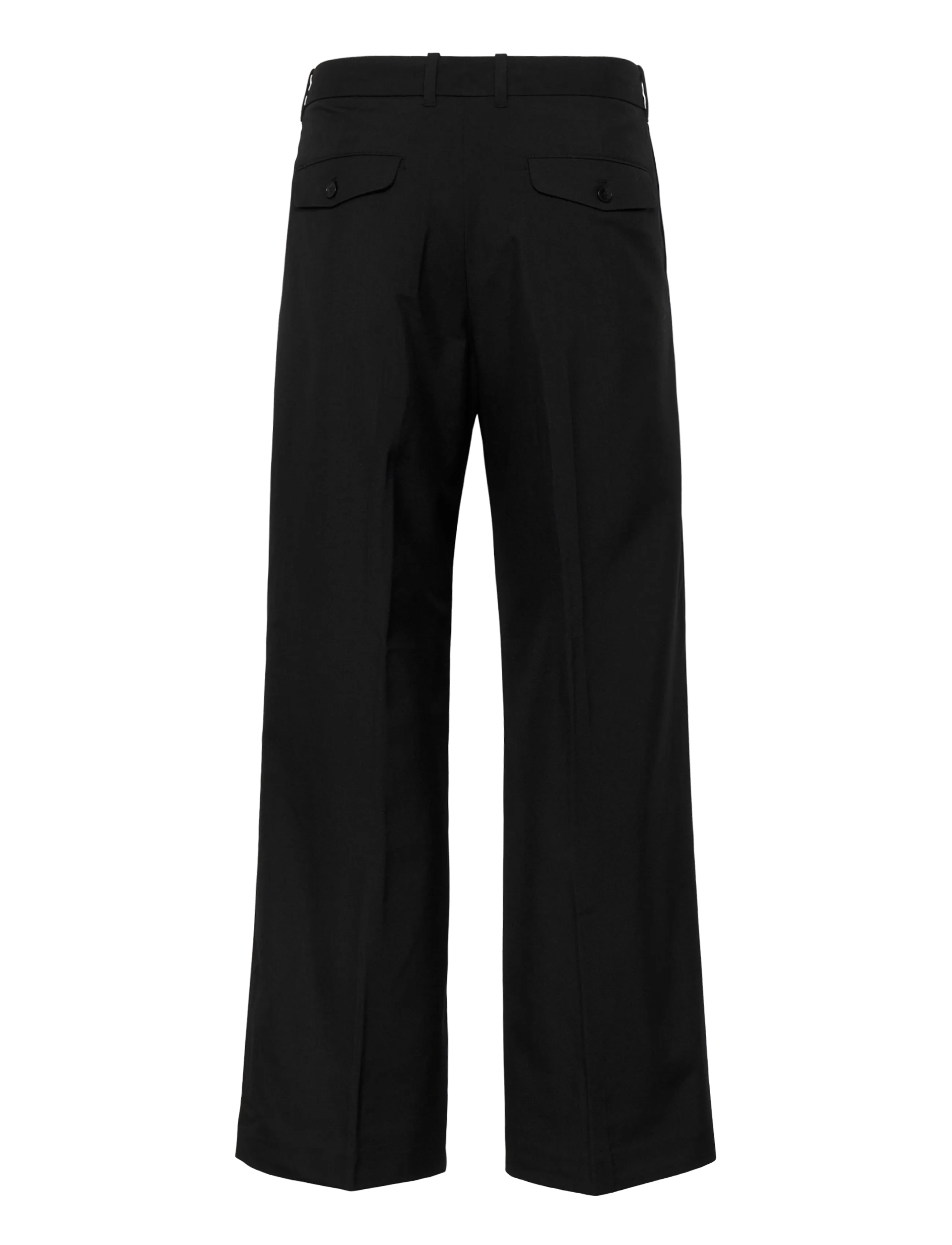 Weekday - Moe Relaxed Low Rise Bootcut Leg Suiting Trousers - Ülikonnapüksid - black dark - 2