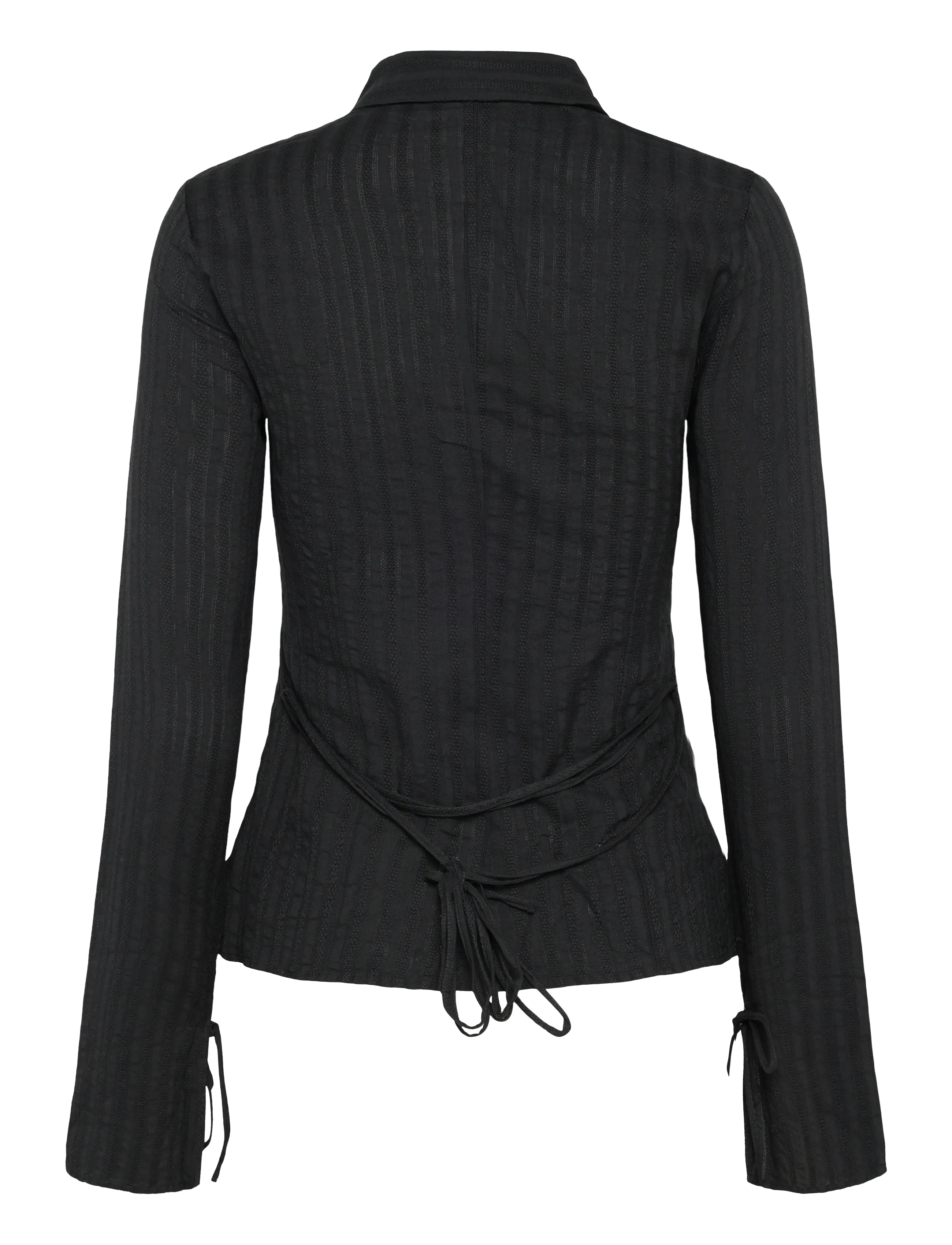 Weekday - Kurt Shirt - dark grey stripe - 1