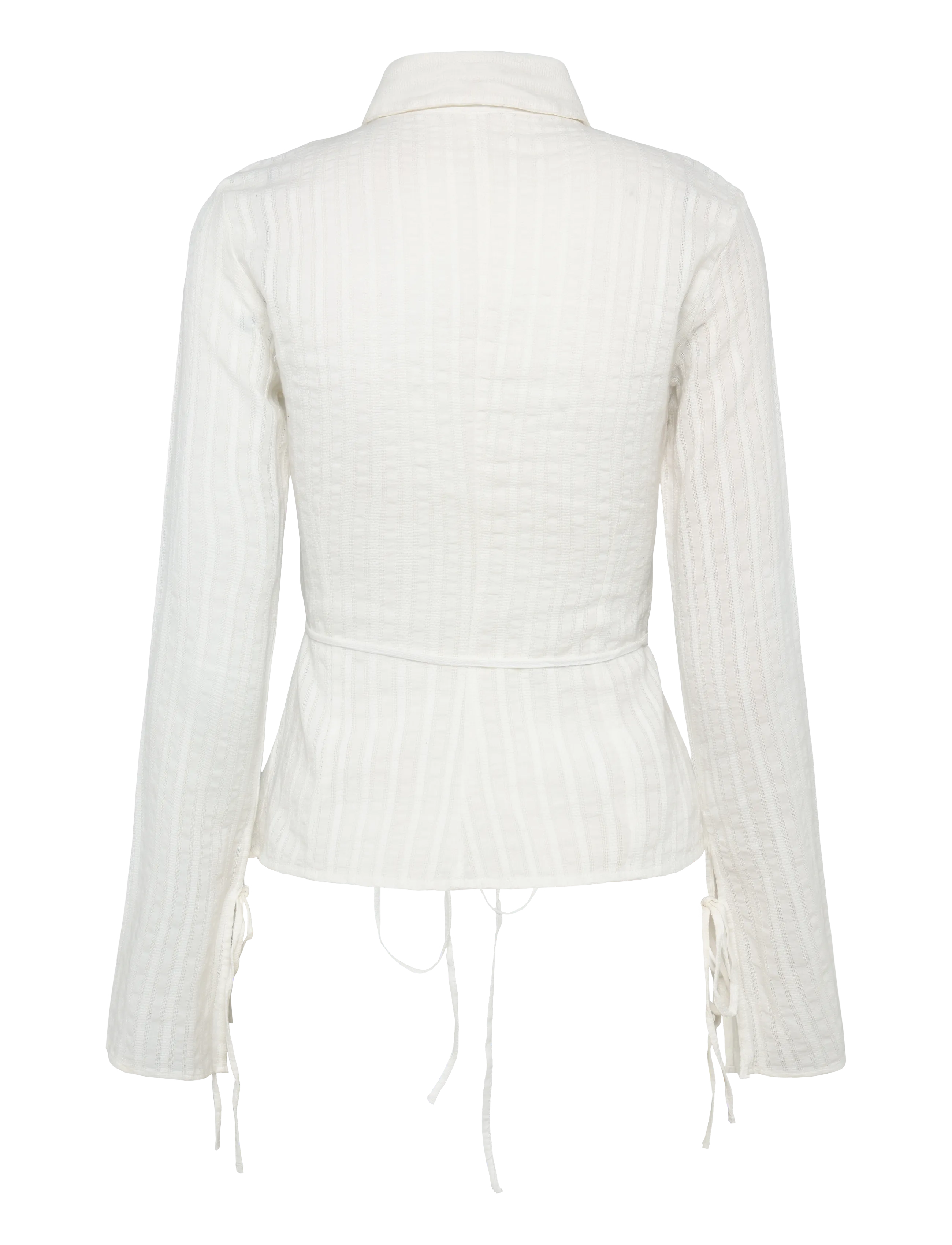 Weekday - Kurt Shirt - langärmlige hemden - off white stripe - 1