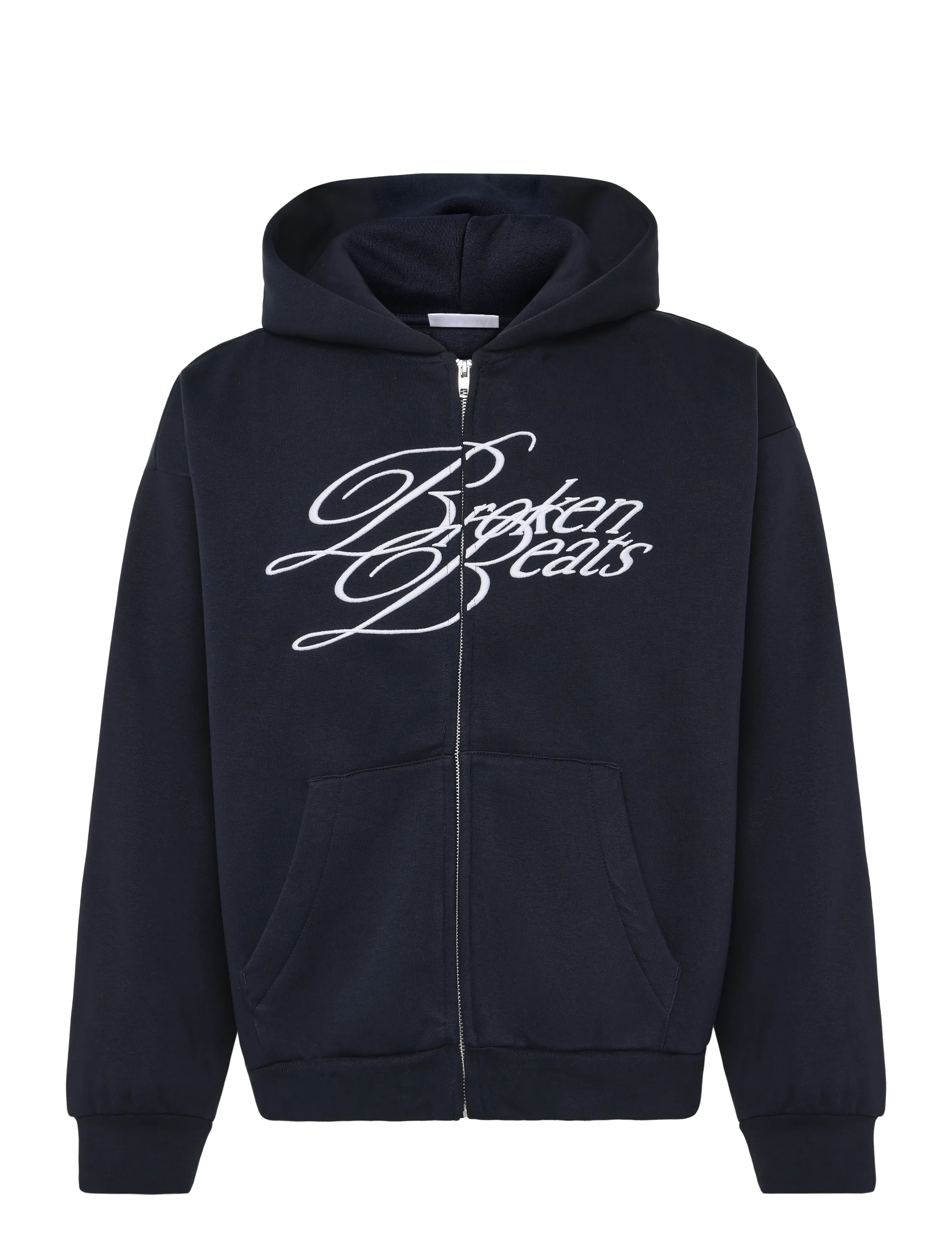 Weekday Loose Graphic Zip Hoodie - Inspiration - DARK BLUE / navy